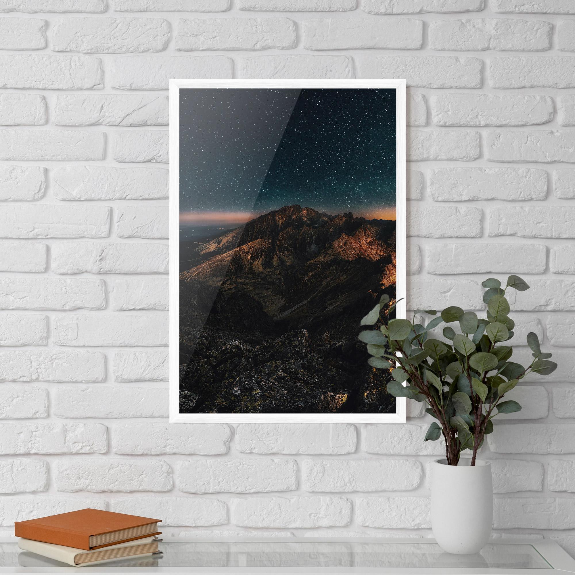Gerahmte Poster Mountain Sky mockup 5