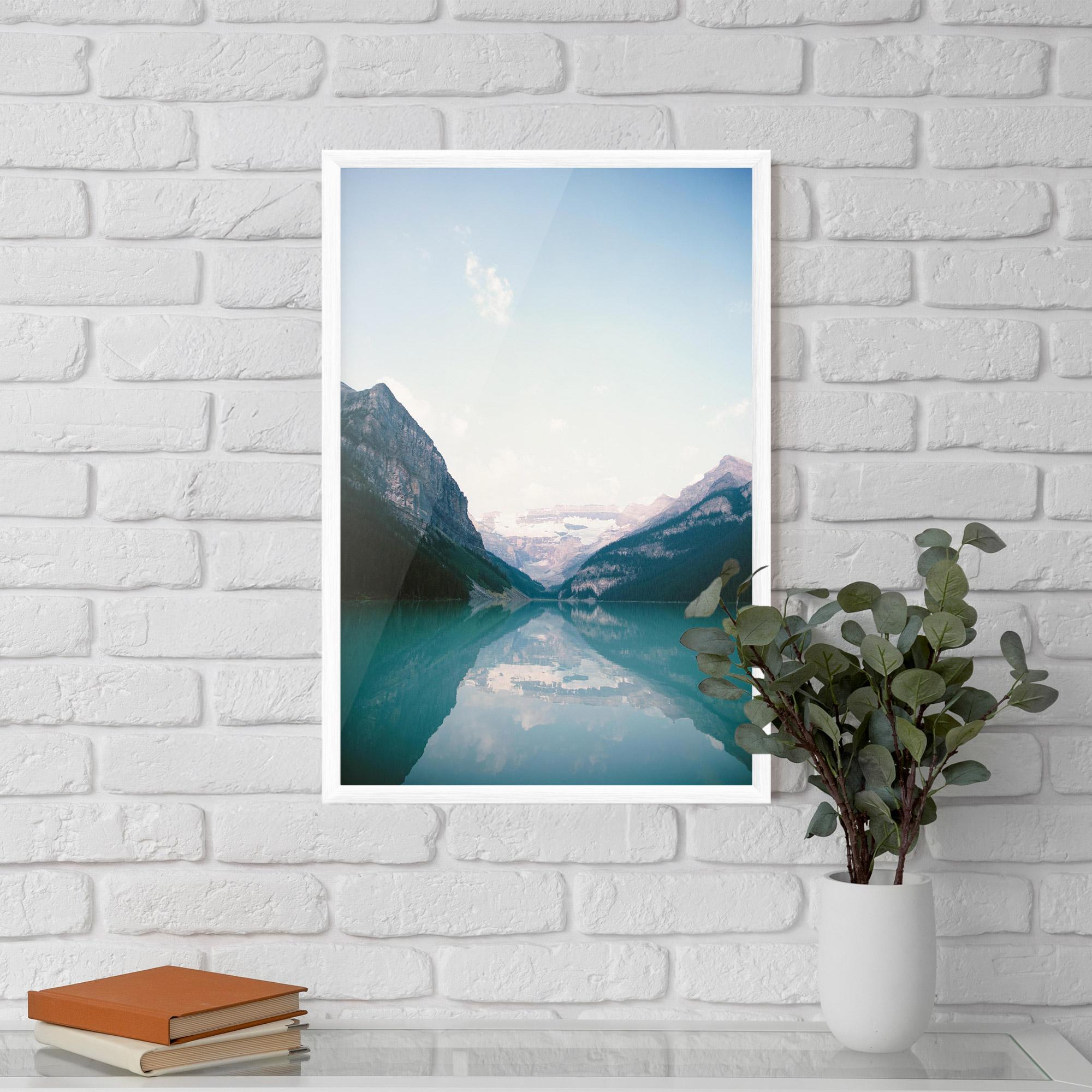 Gerahmte Poster Mountain Valley mockup 5