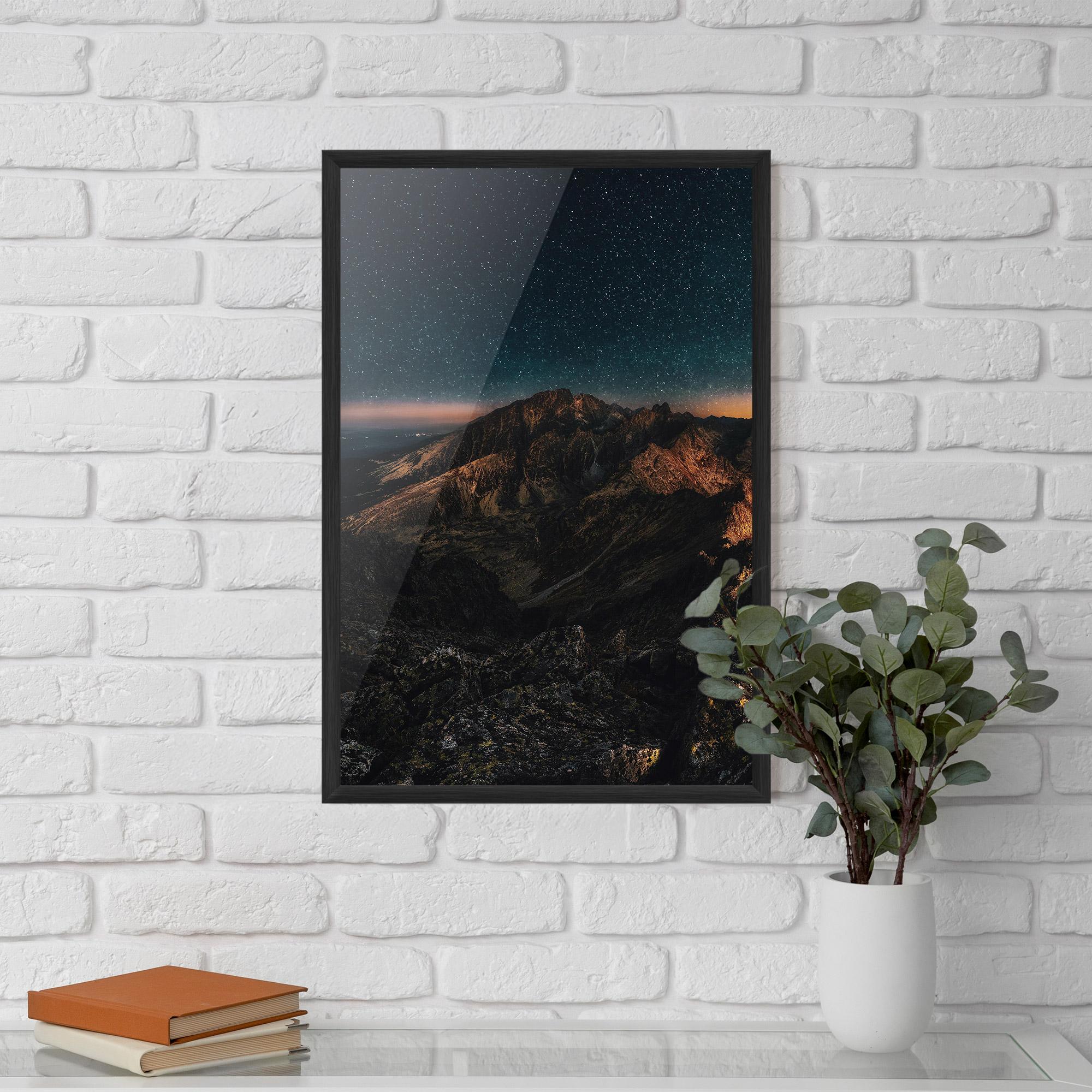 Gerahmte Poster Mountain Sky mockup 5