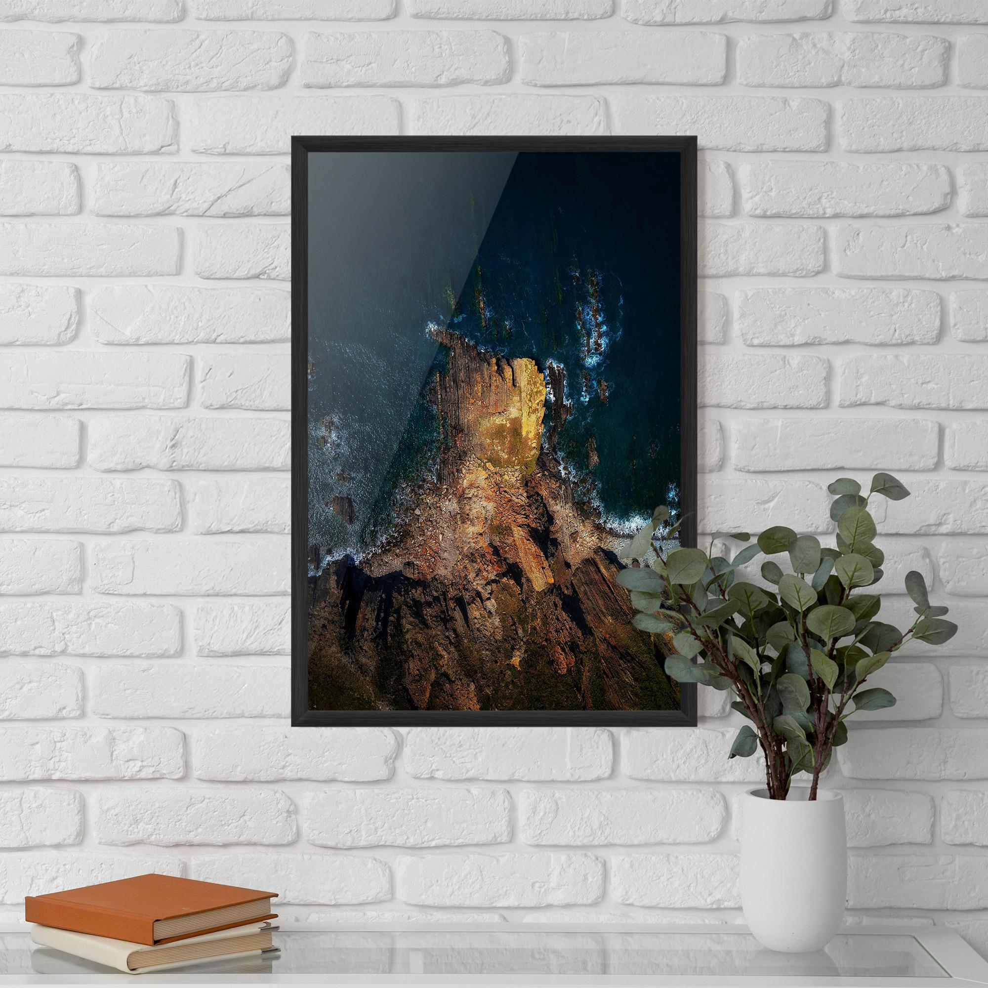 Gerahmte Poster Rocks And Water mockup 5