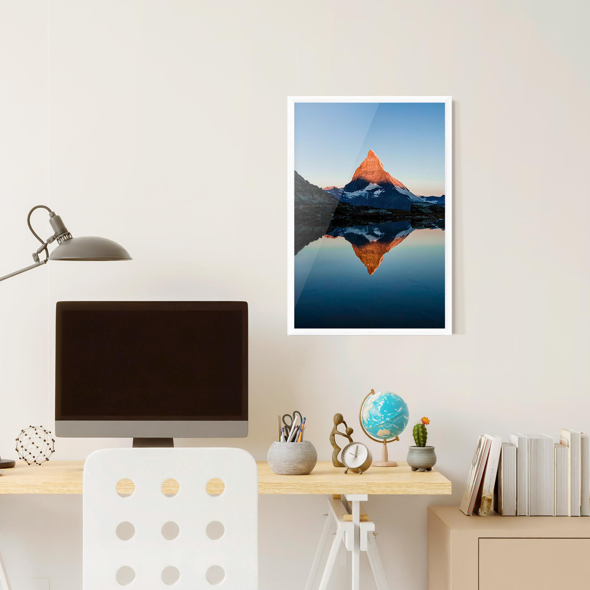 Gerahmte Poster Mirror Mountain mockup 6