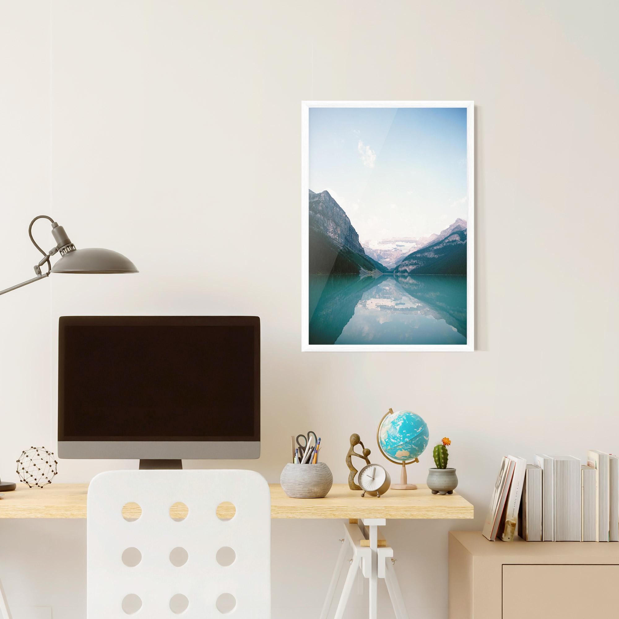 Gerahmte Poster Mountain Valley mockup 6