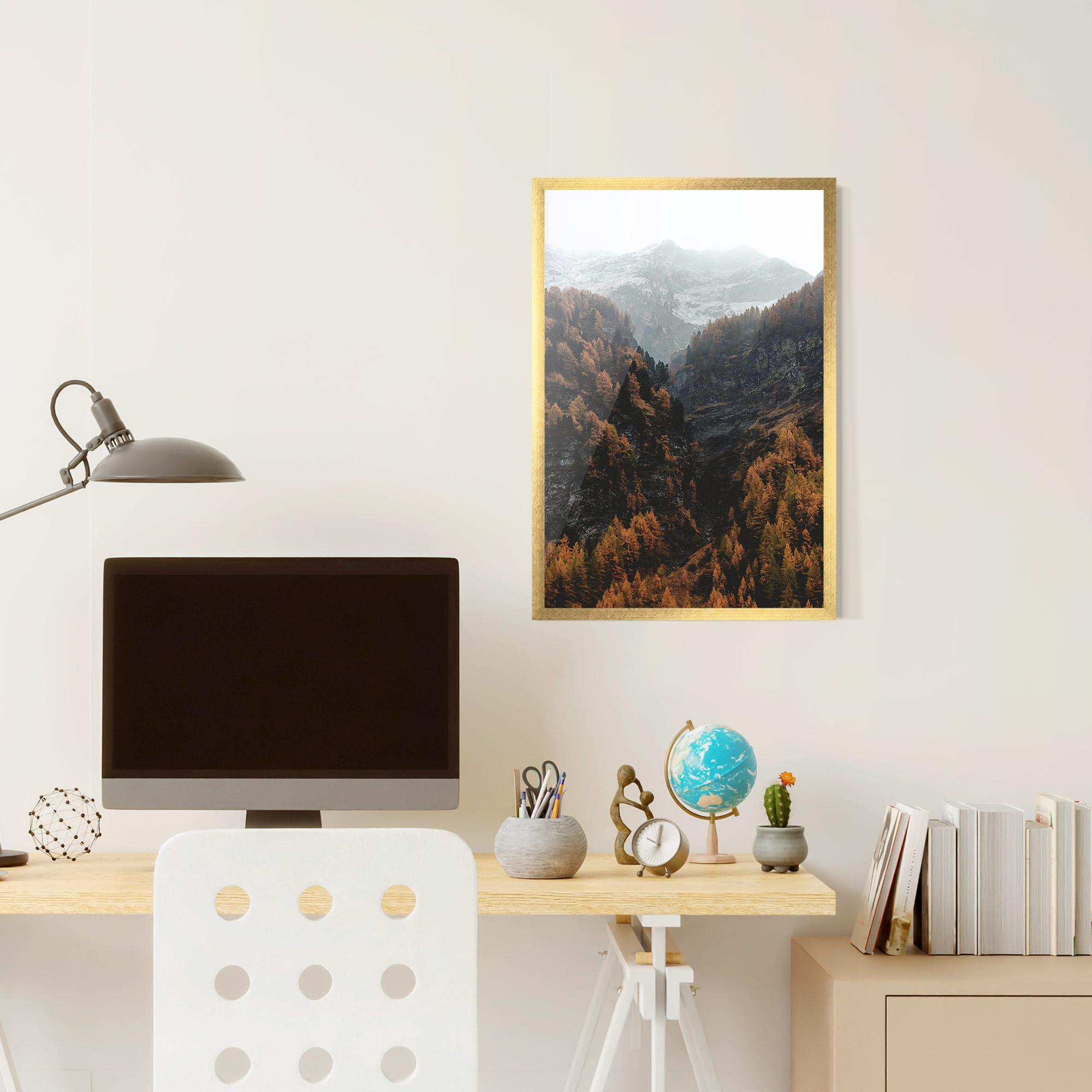Gerahmte Poster Autumn Mountain mockup 6