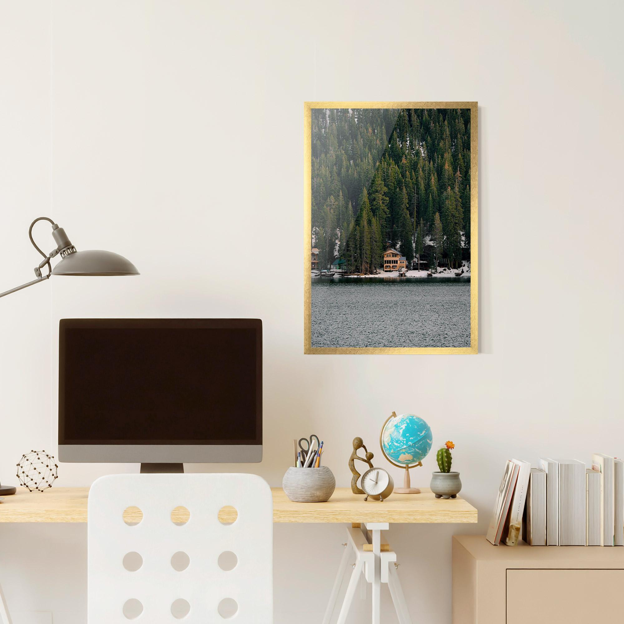 Gerahmte Poster Peacefull Place mockup 6