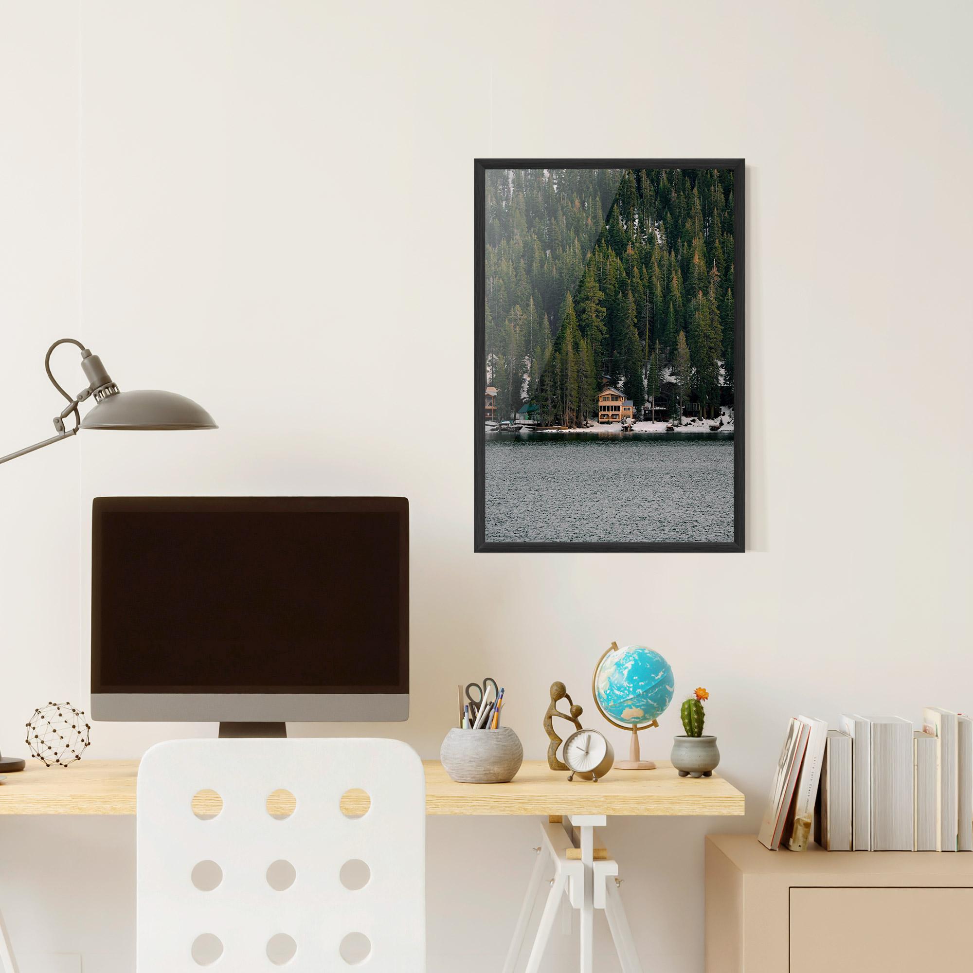 Gerahmte Poster Peacefull Place mockup 6