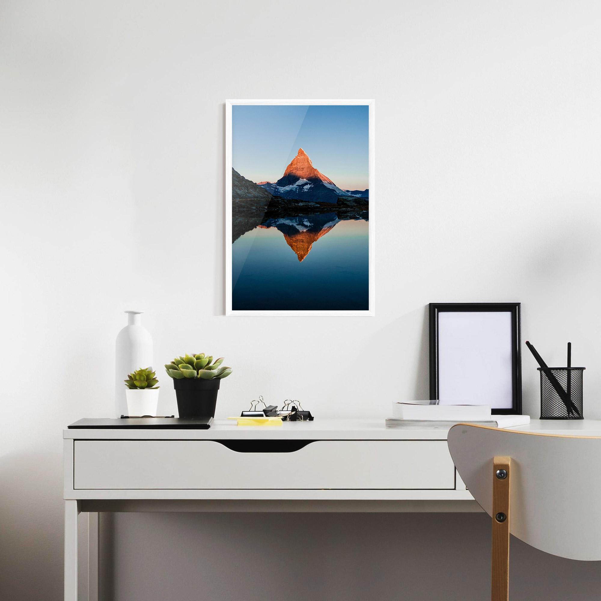 Gerahmte Poster Mirror Mountain mockup 7