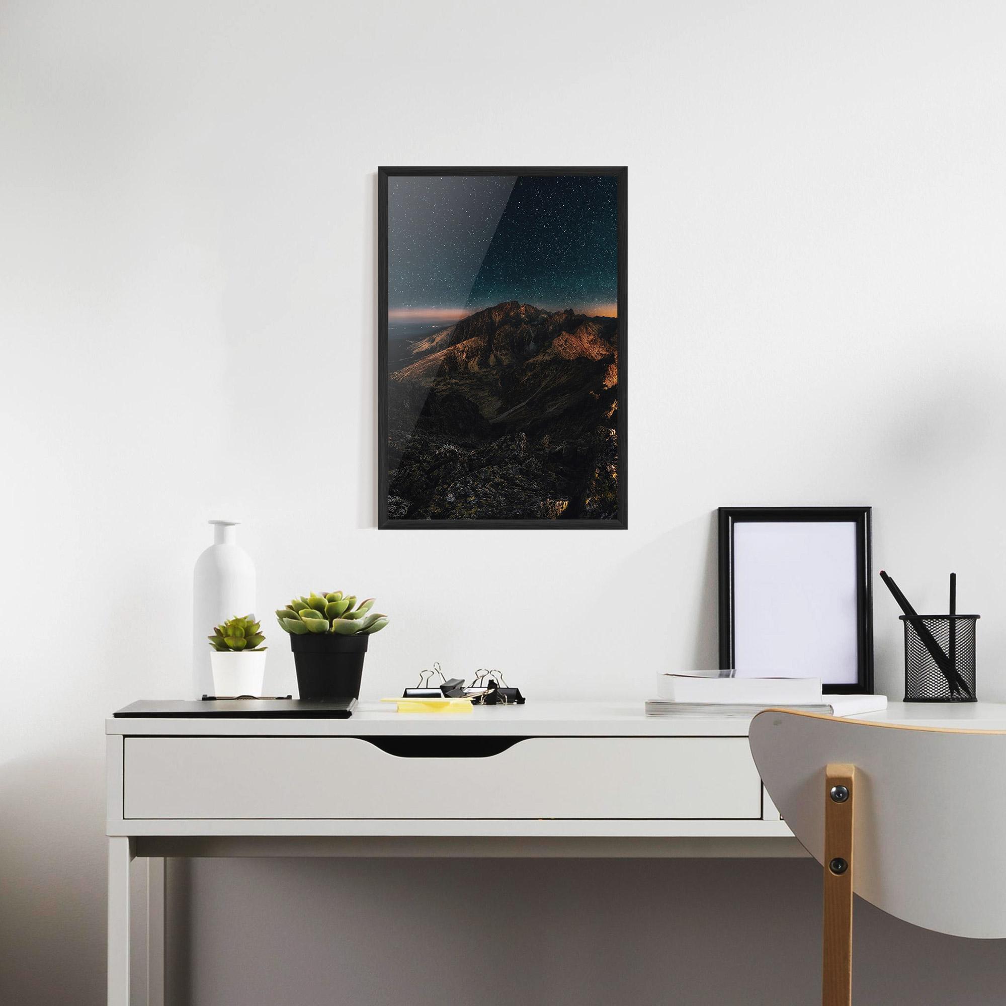 Gerahmte Poster Mountain Sky mockup 7