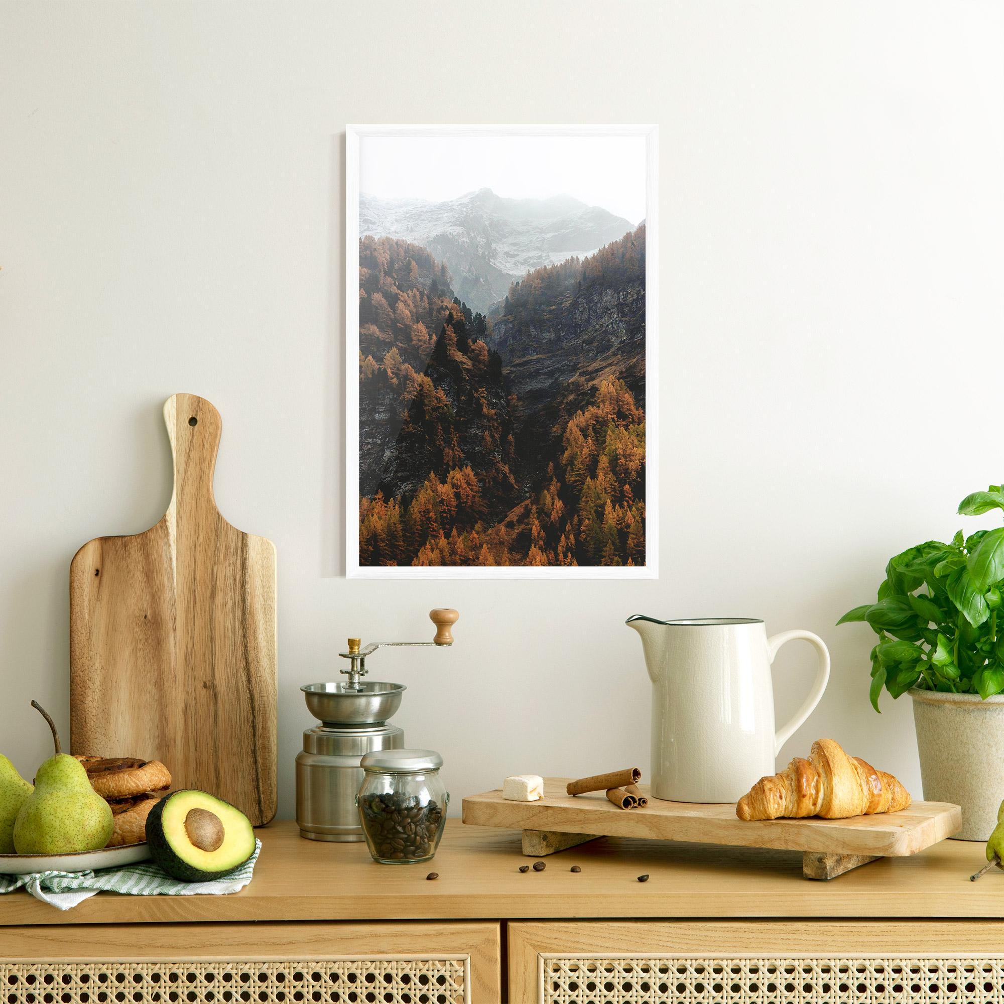 Gerahmte Poster Autumn Mountain mockup 8