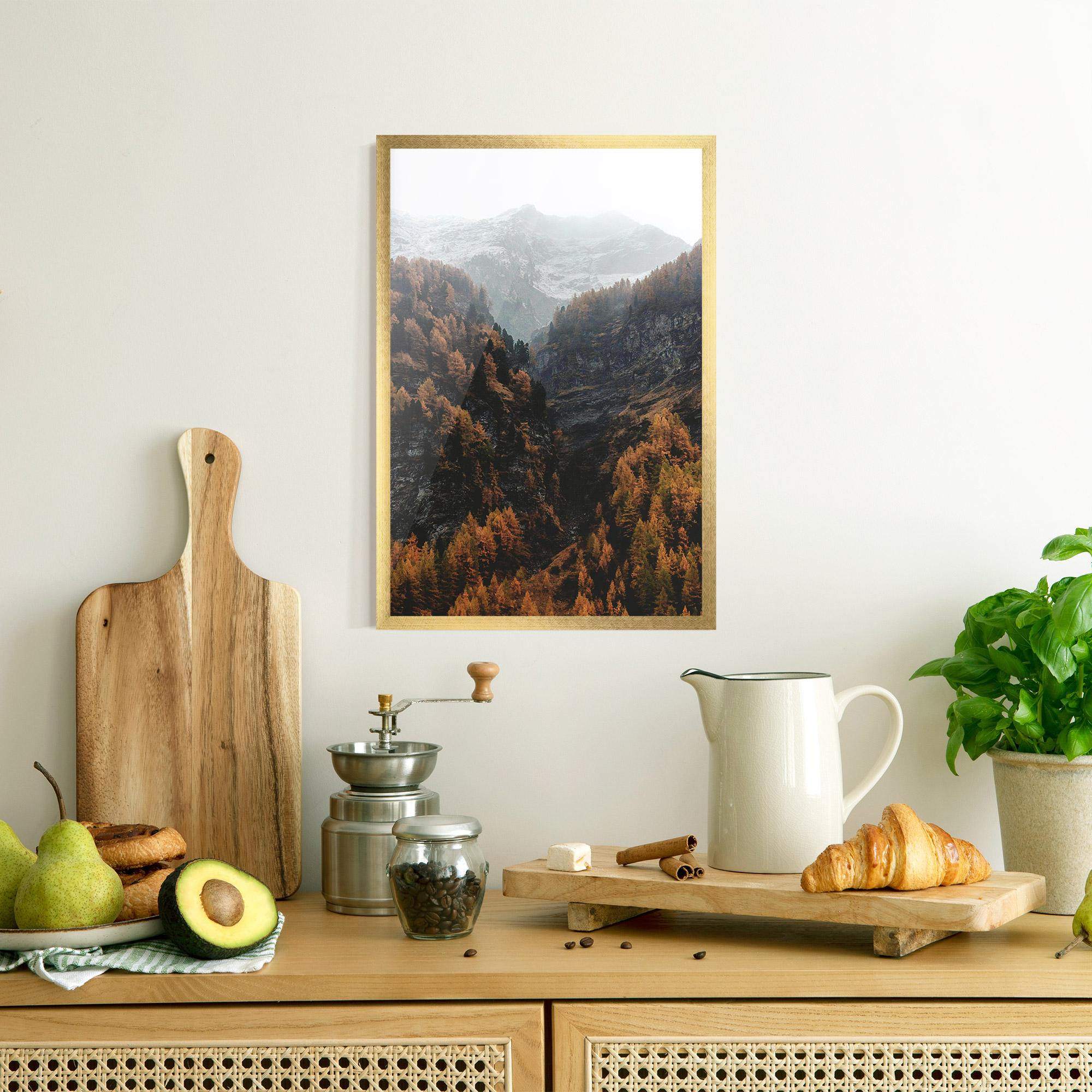 Gerahmte Poster Autumn Mountain mockup 8