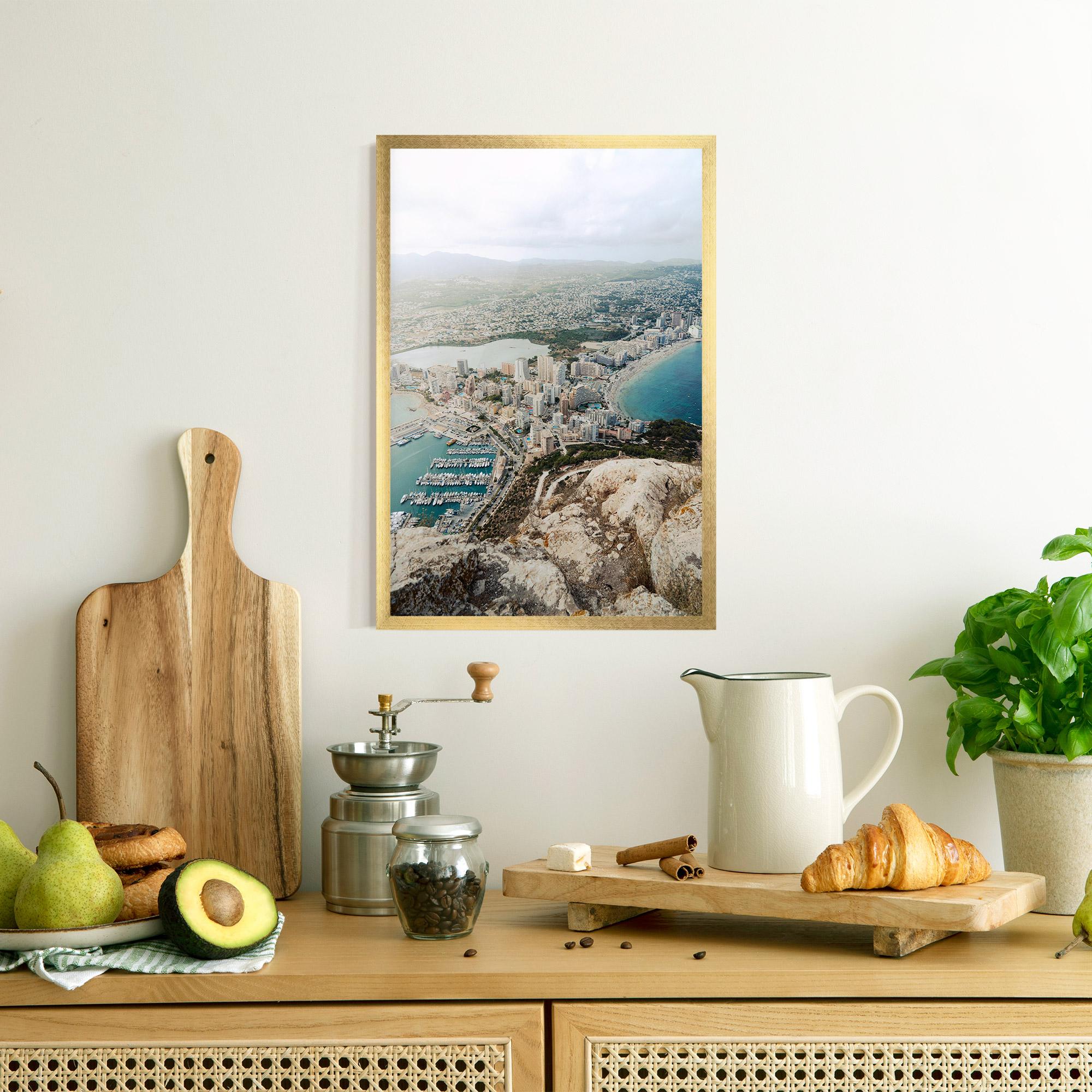 Gerahmte Poster Coast City mockup 8