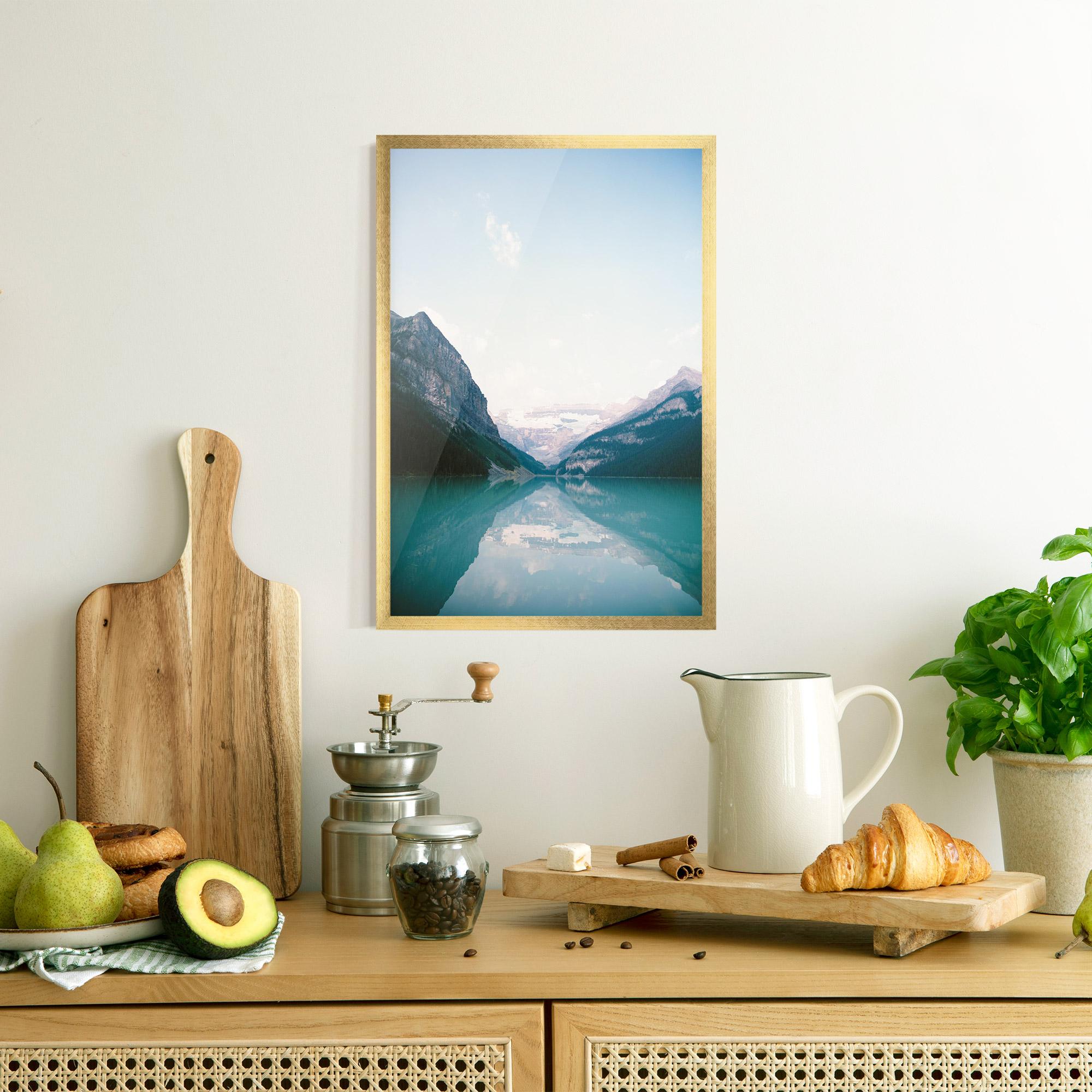 Gerahmte Poster Mountain Valley mockup 8