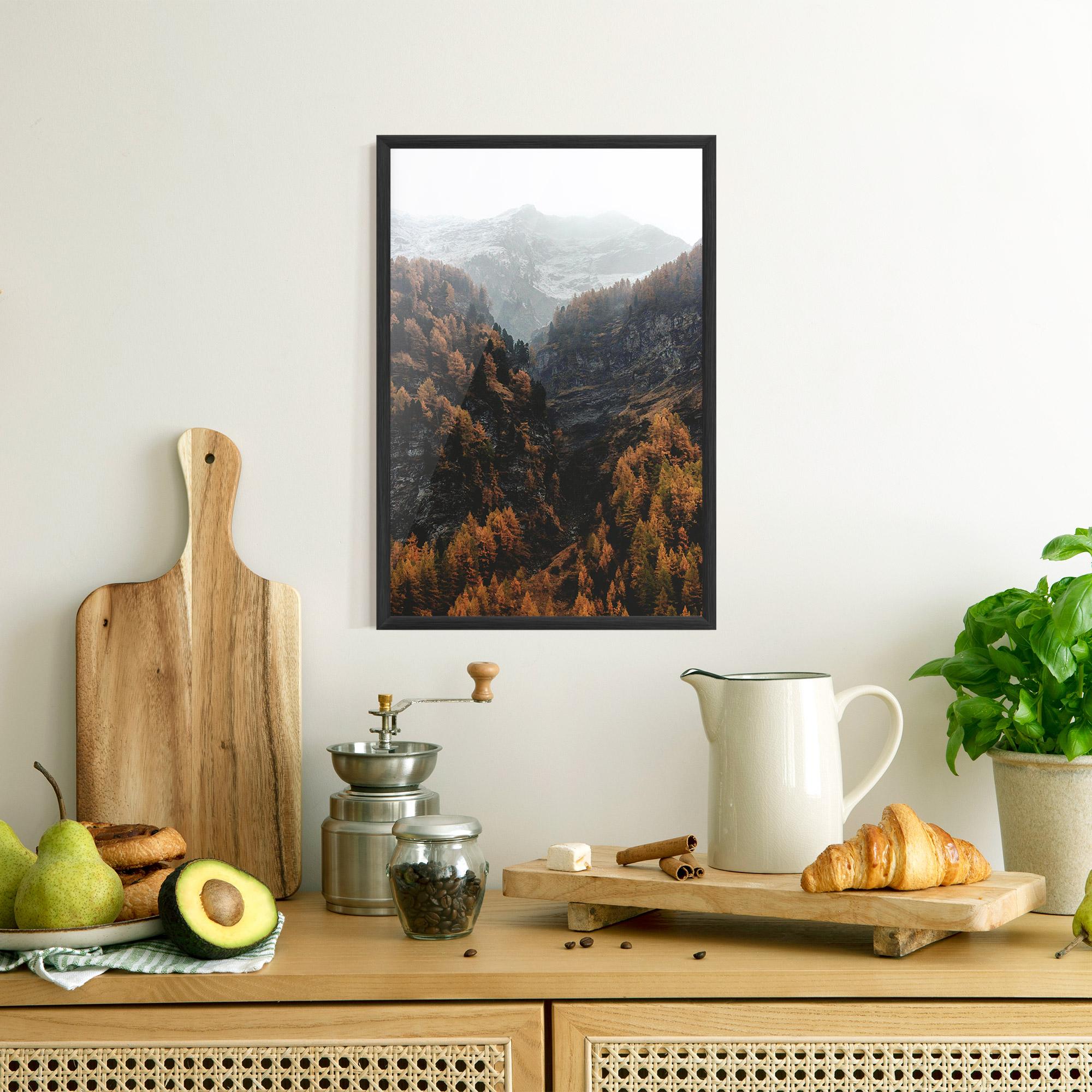 Gerahmte Poster Autumn Mountain mockup 8