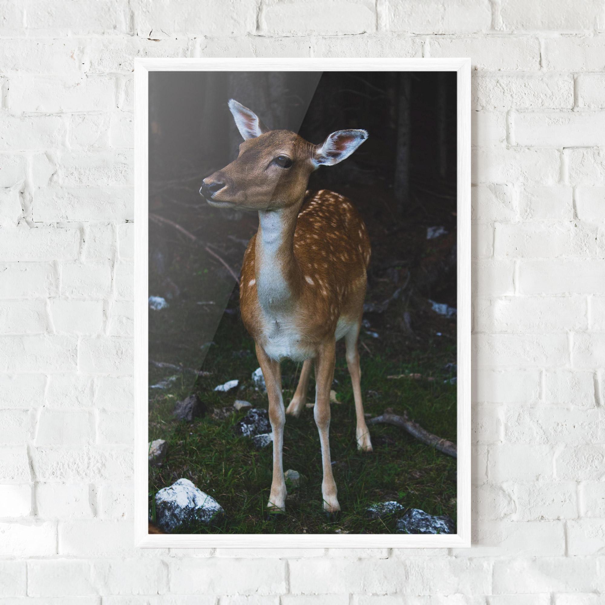 Gerahmte Poster Forest Cute Deer mockup 0