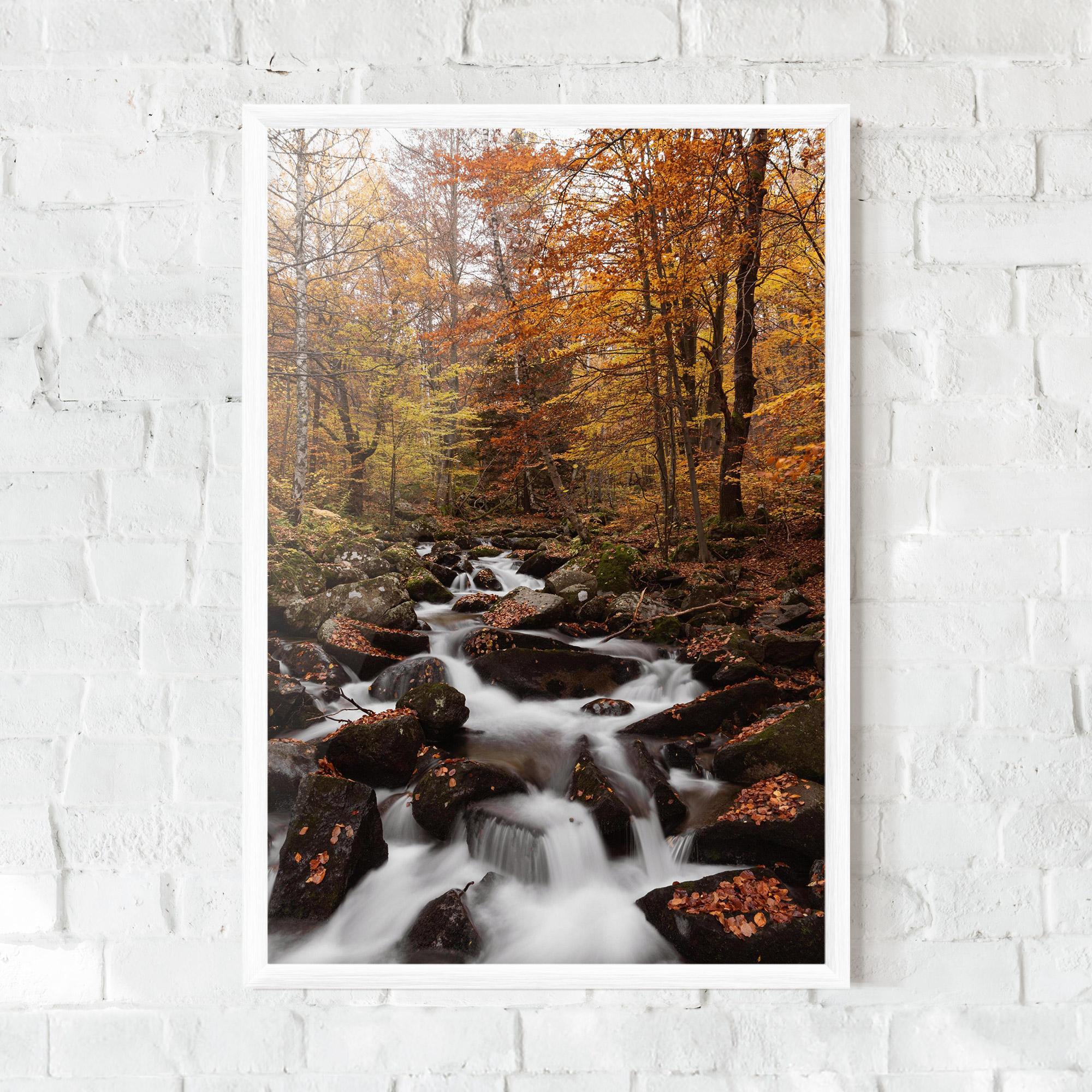 Gerahmte Poster River Forest View mockup 0