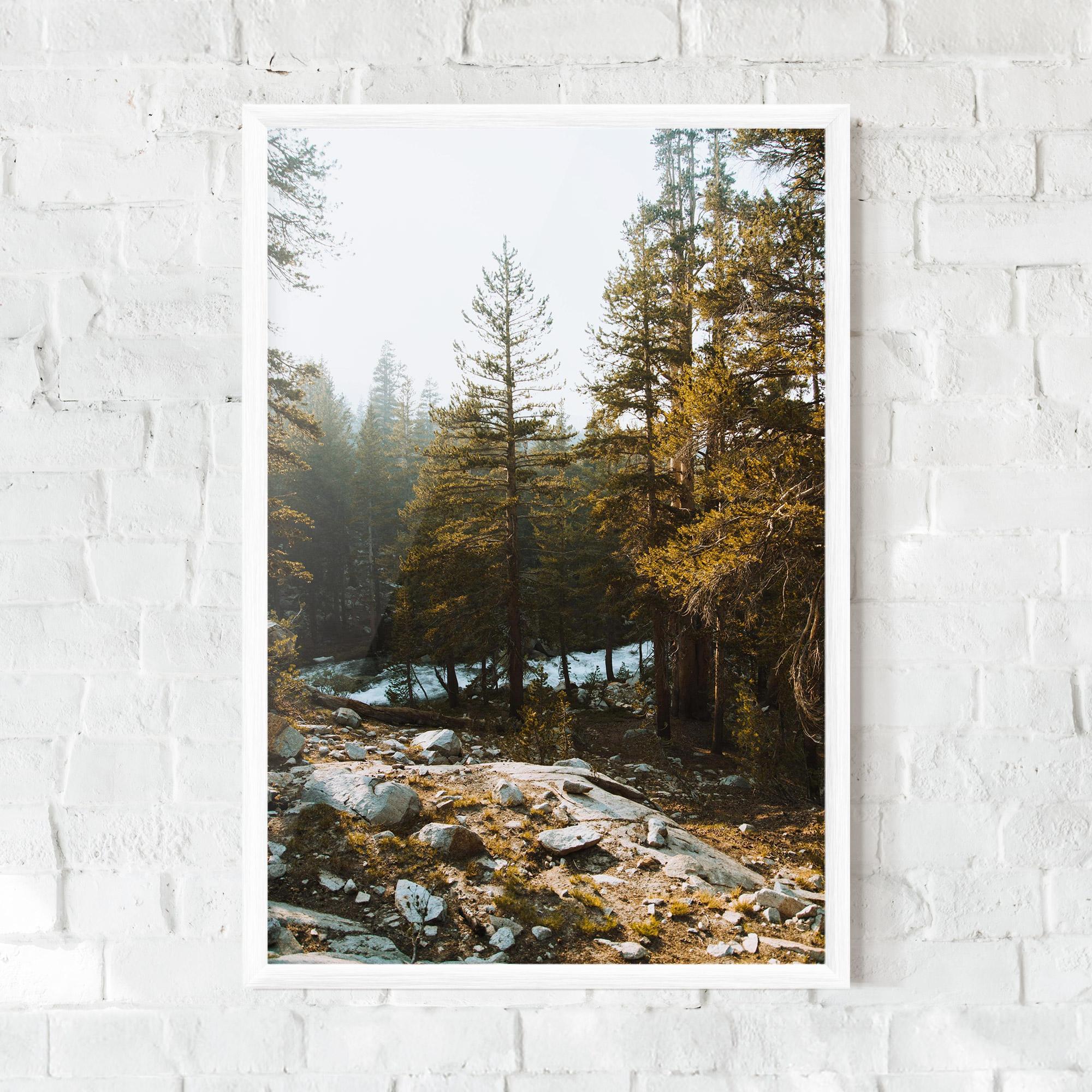 Gerahmte Poster Rock Forest View mockup 0