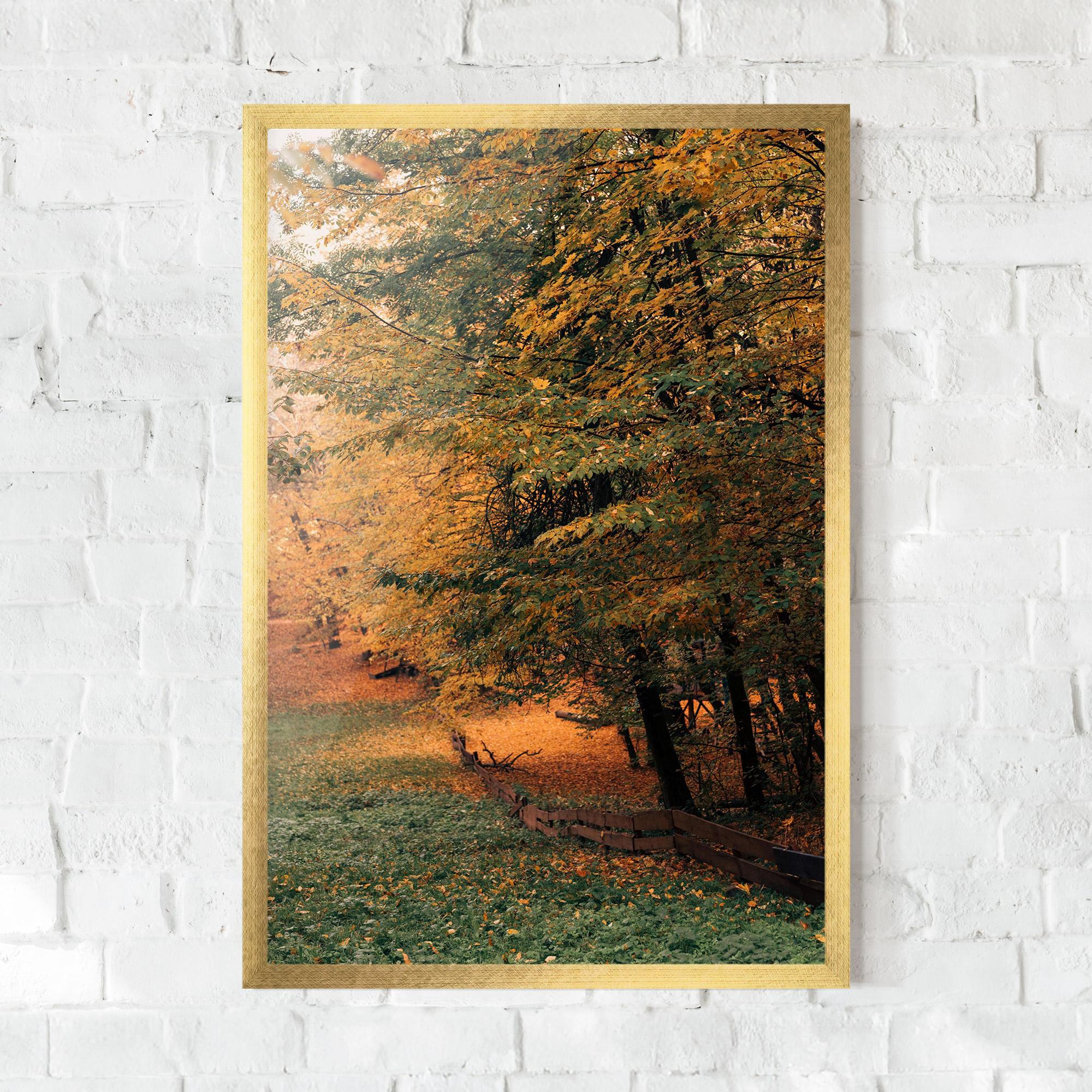 Gerahmte Poster Autumn Forest mockup 0