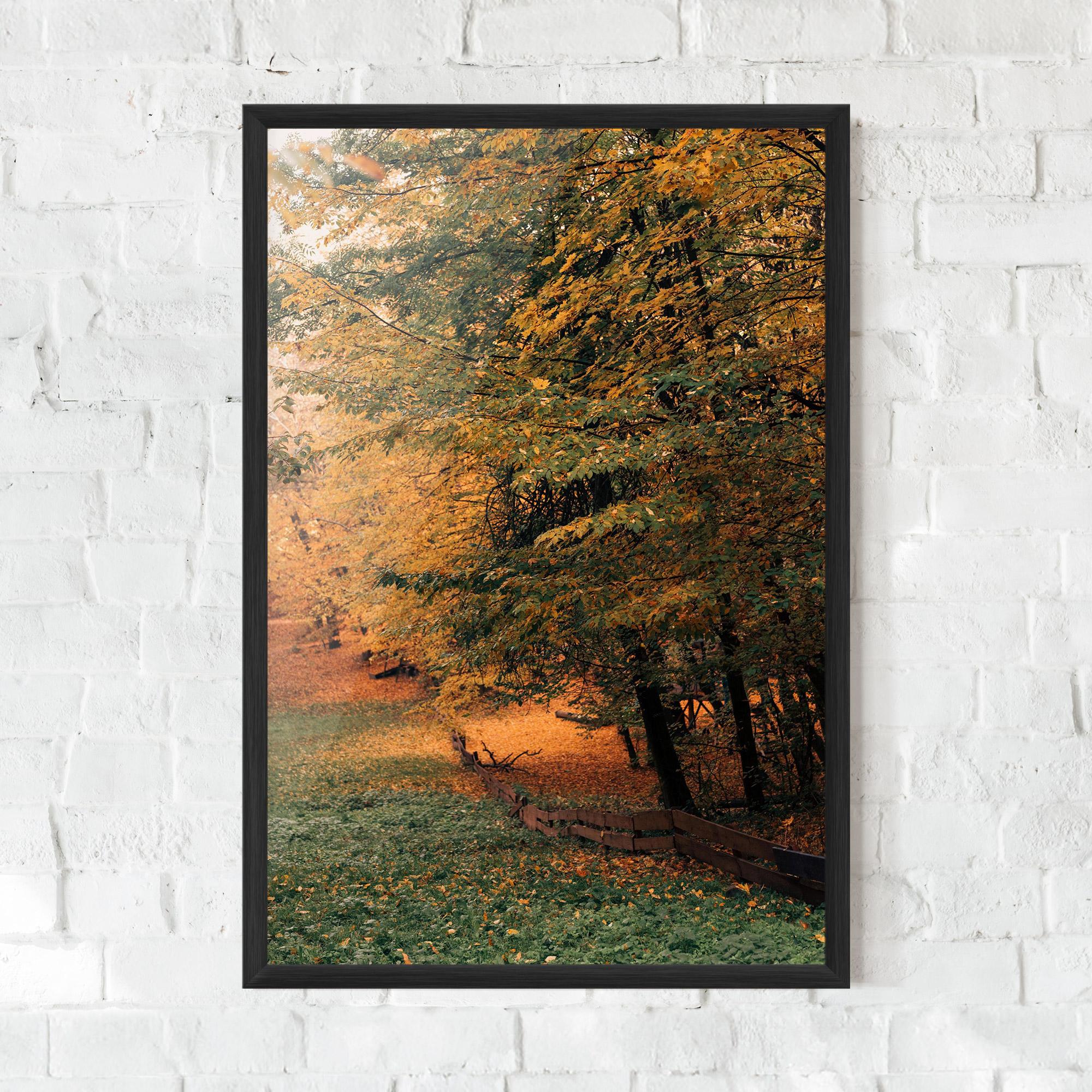 Gerahmte Poster Autumn Forest mockup 0