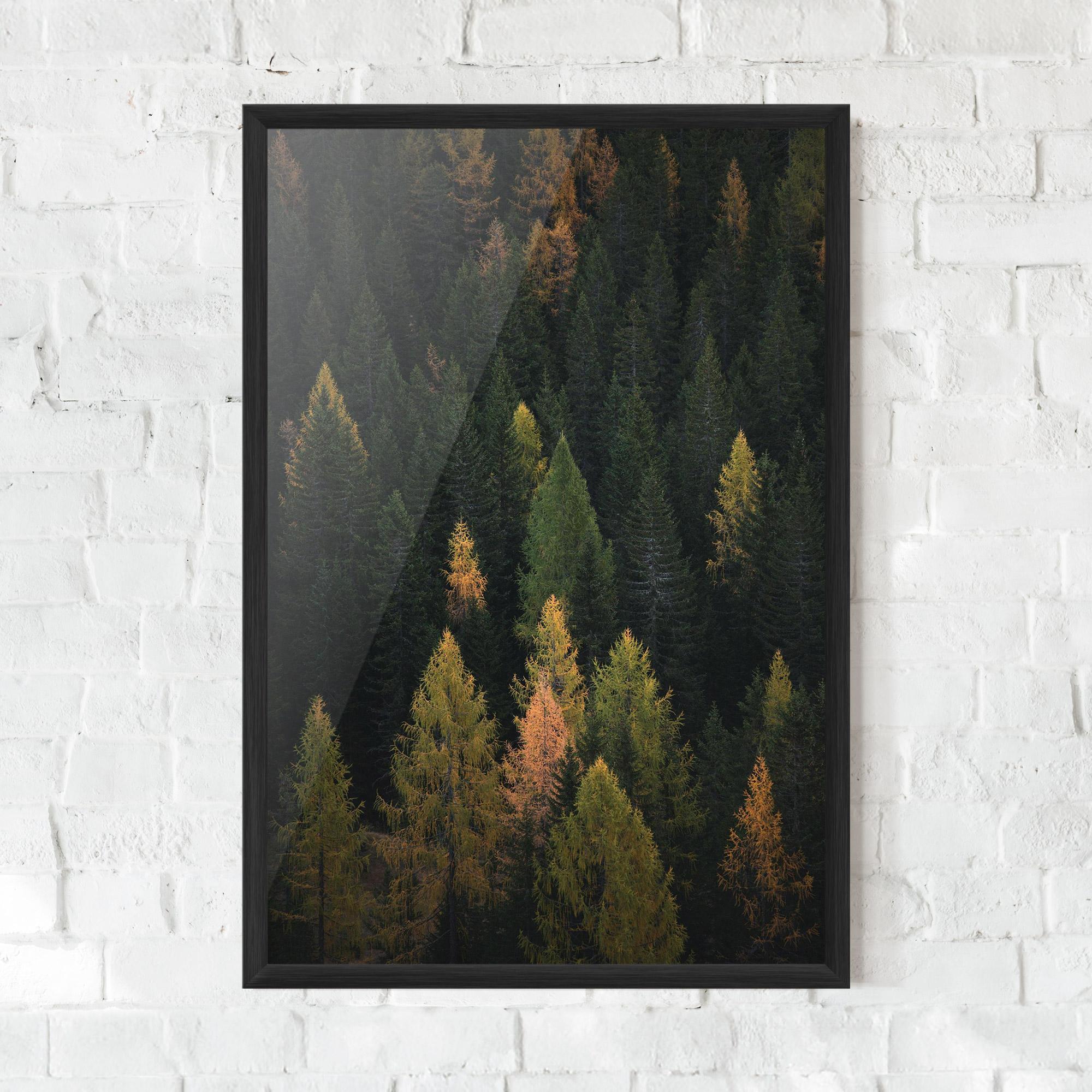 Gerahmte Poster Color Mix Tree mockup 0