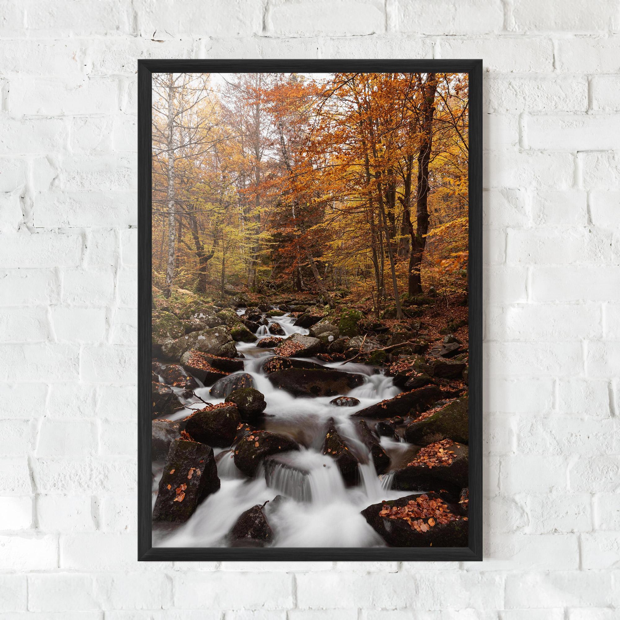 Gerahmte Poster River Forest View mockup 0