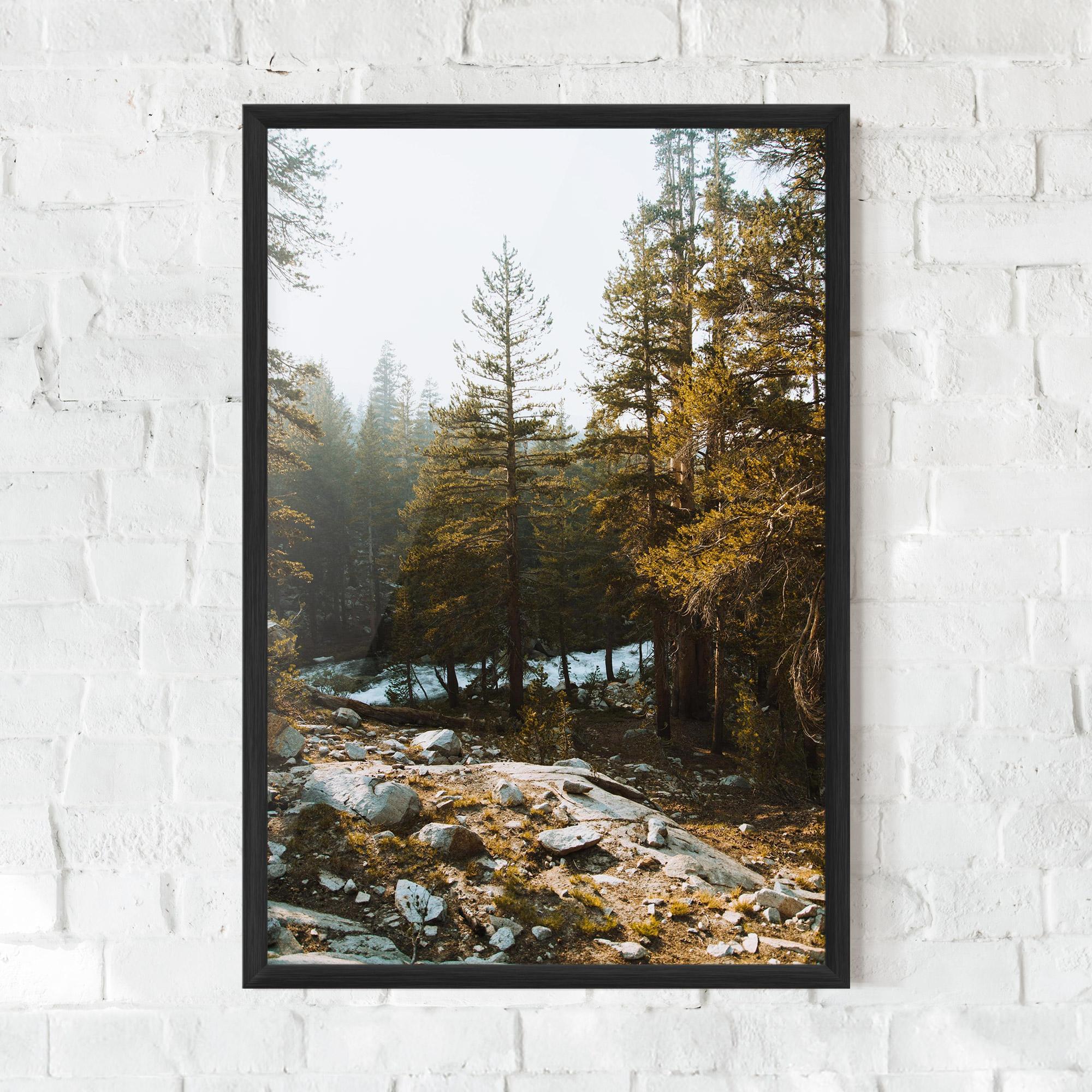 Gerahmte Poster Rock Forest View mockup 0