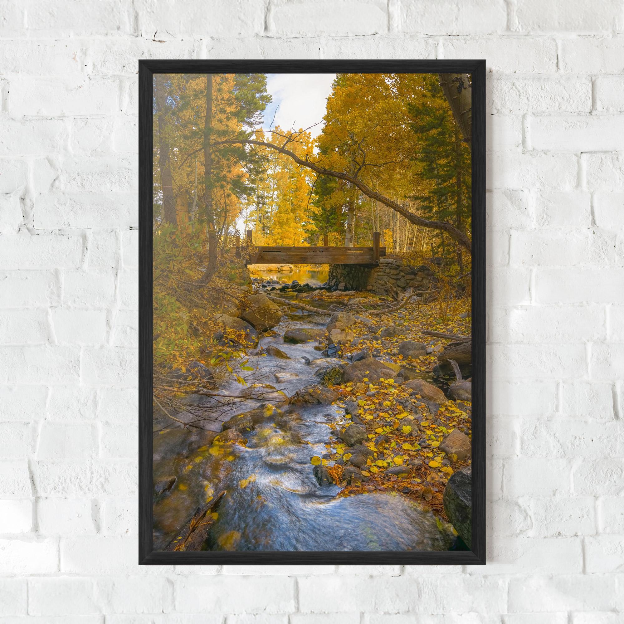 Gerahmte Poster Yellow View Forest mockup 0