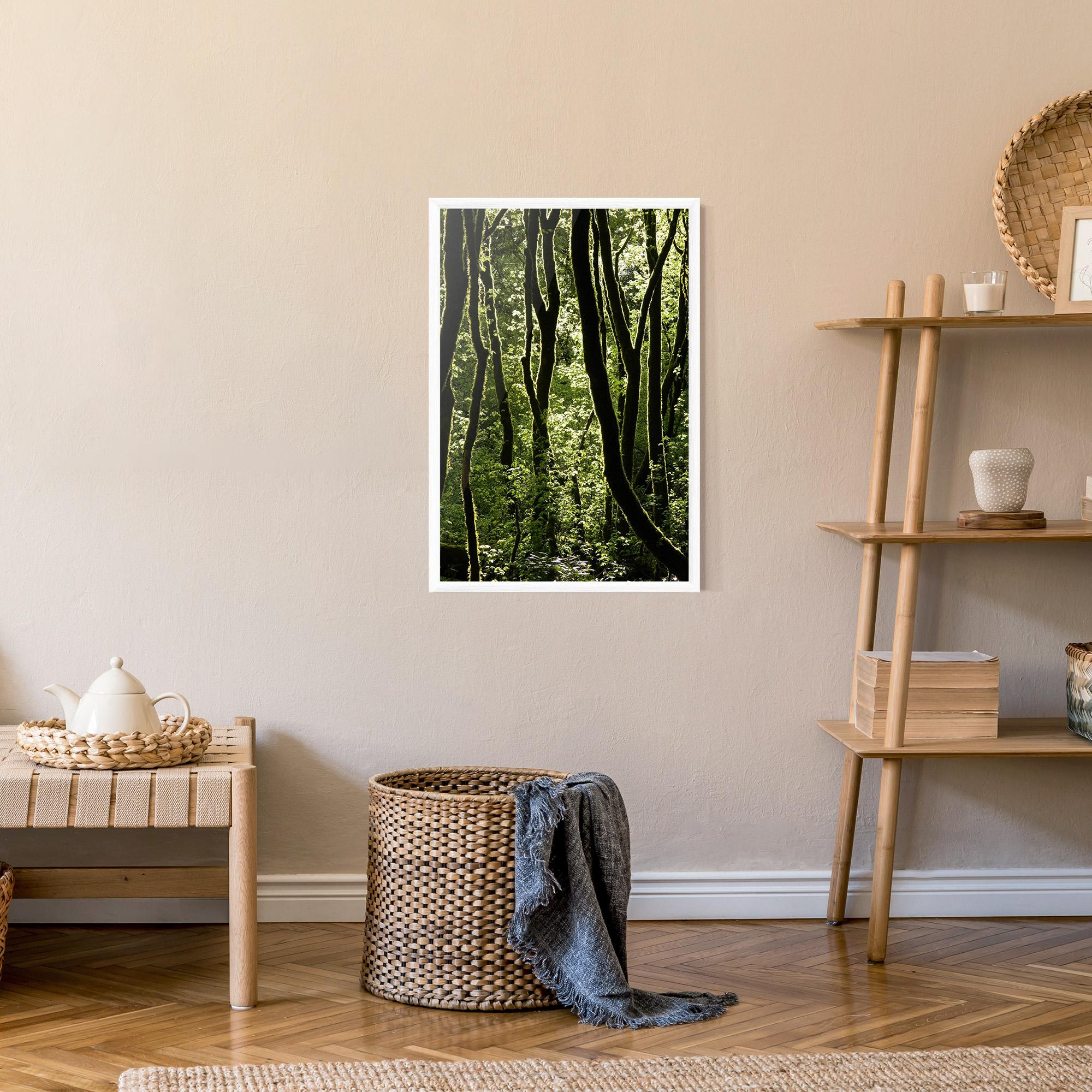 Gerahmte Poster Forest Black Trees mockup 9