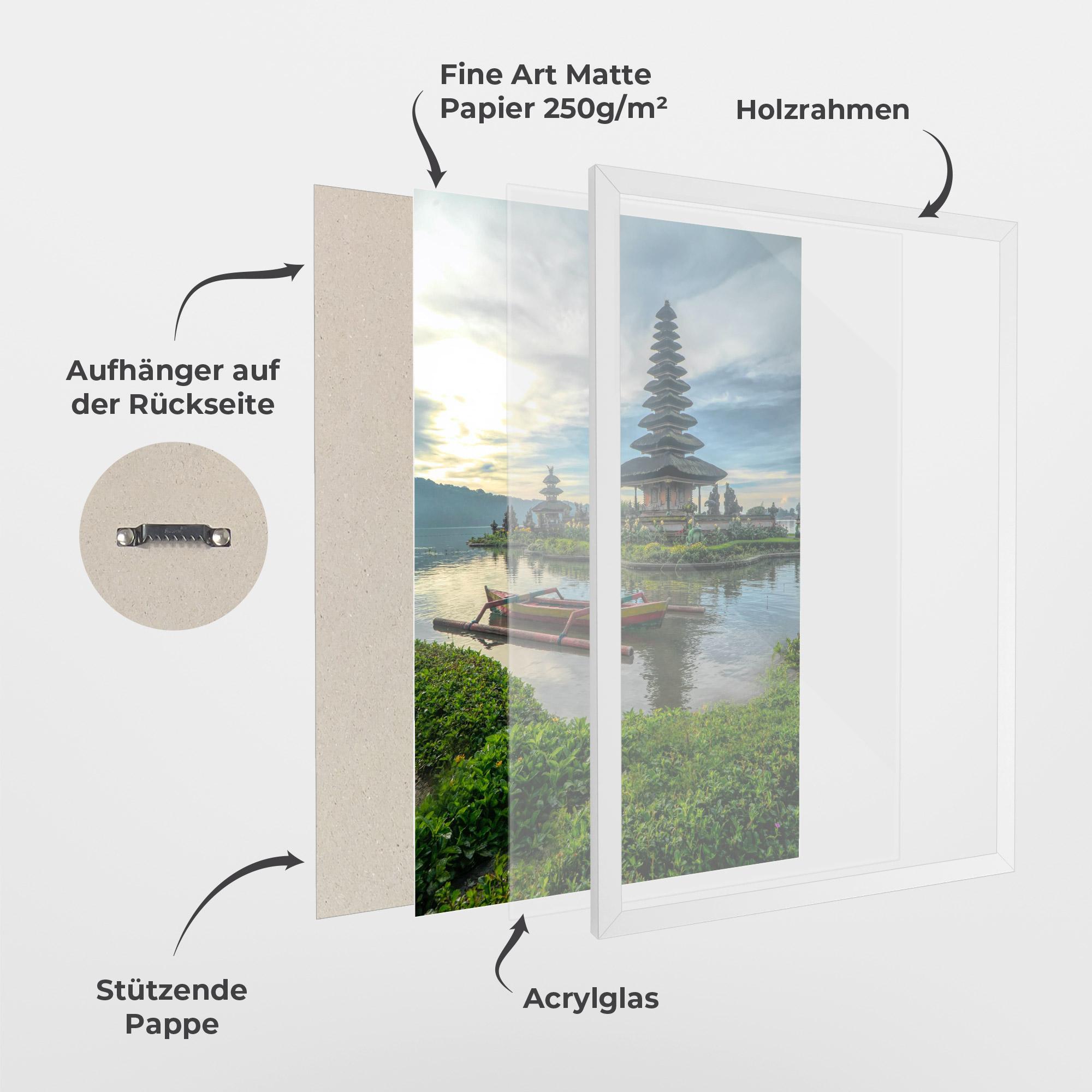 Gerahmte Poster Chinese Landscape mockup 1