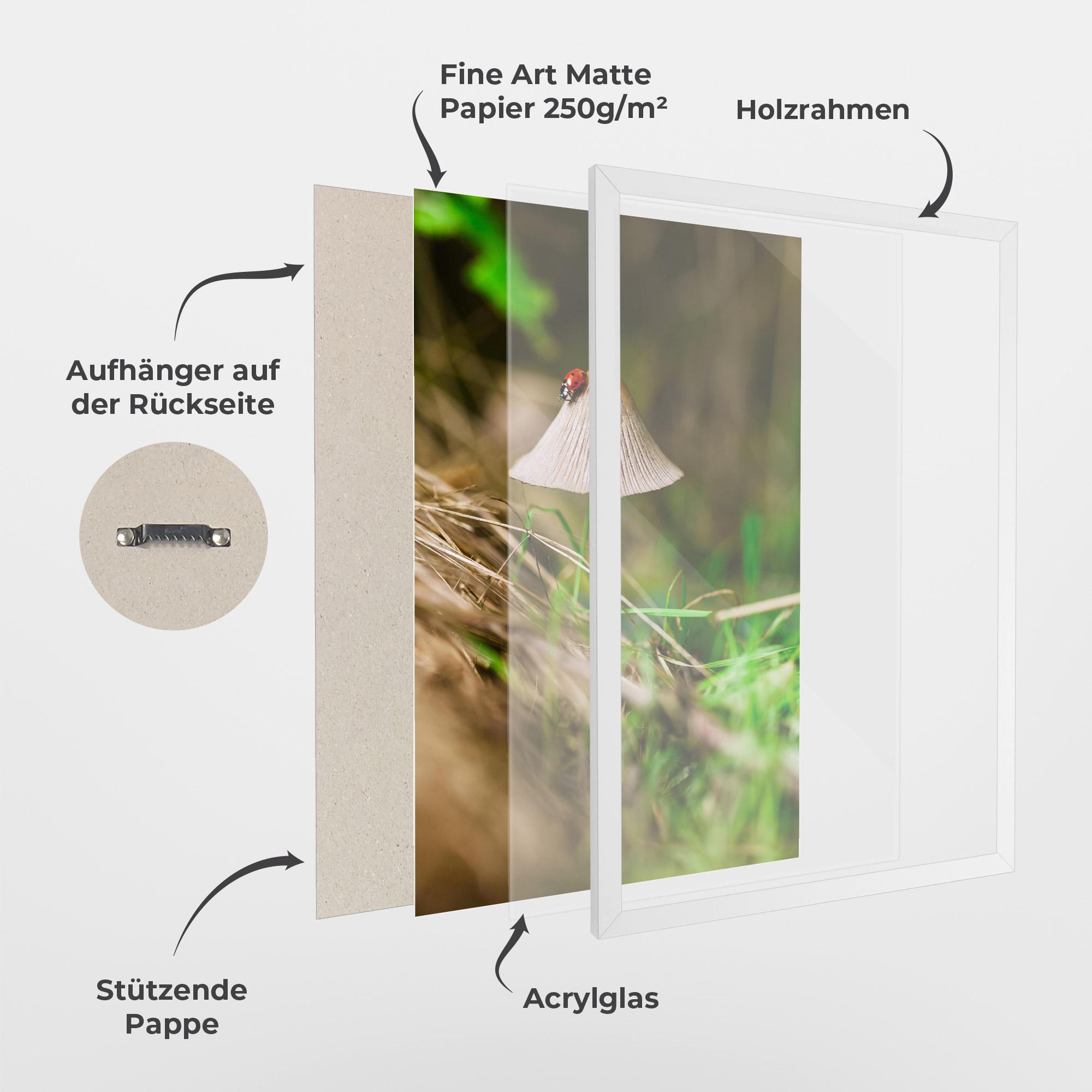 Gerahmte Poster Mushroom Forest mockup 1