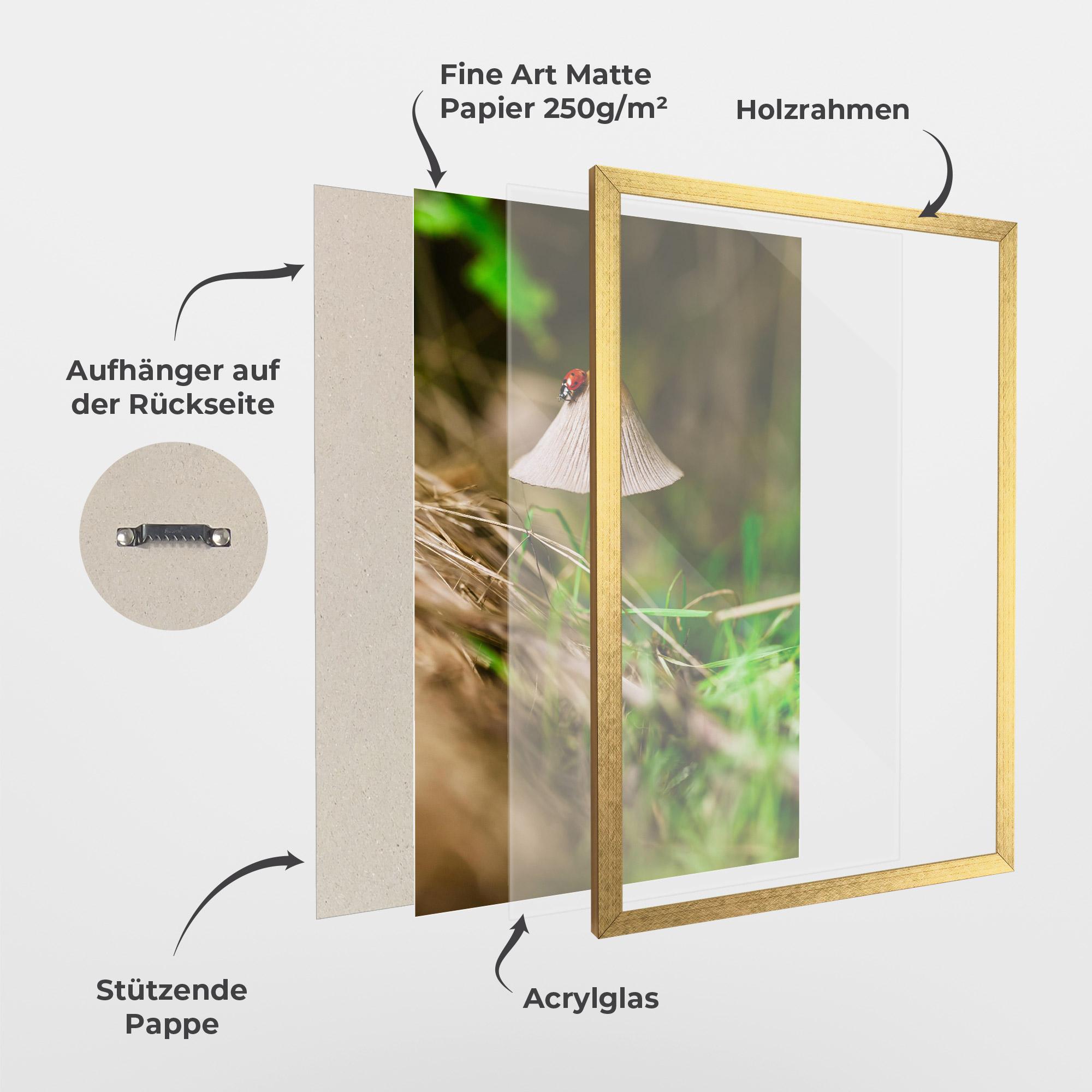 Gerahmte Poster Mushroom Forest mockup 1