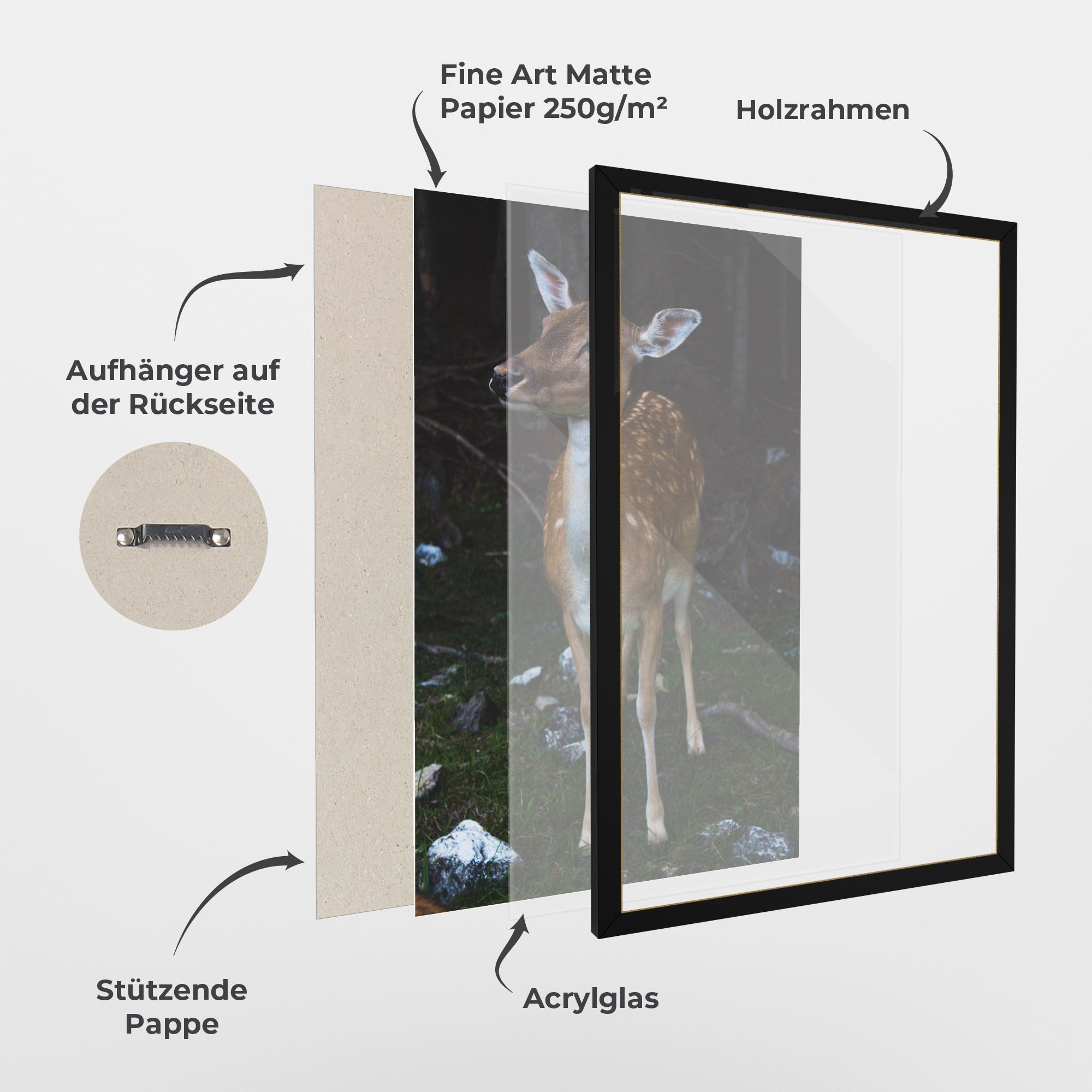 Forest Cute Deer mockup 1