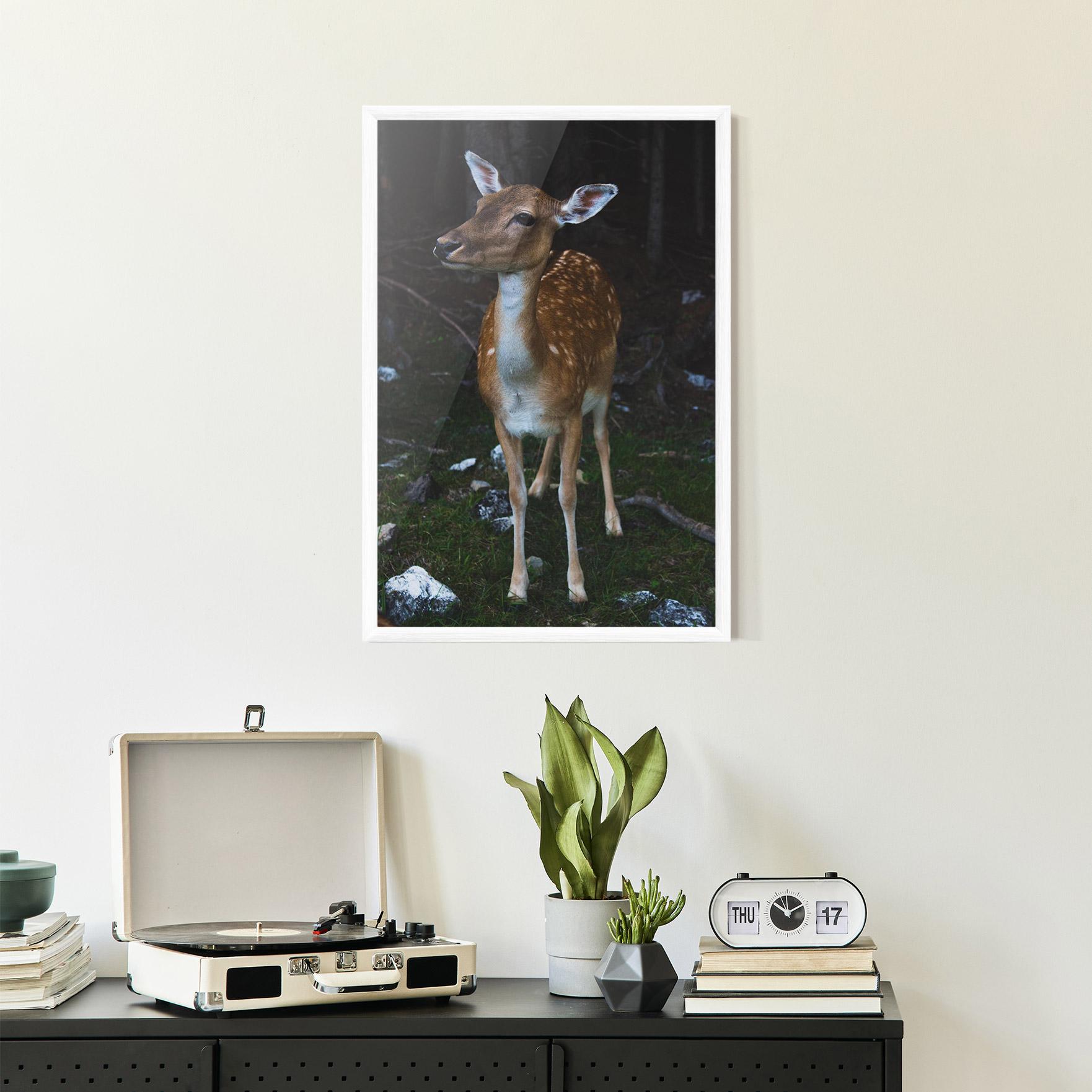 Gerahmte Poster Forest Cute Deer mockup 2