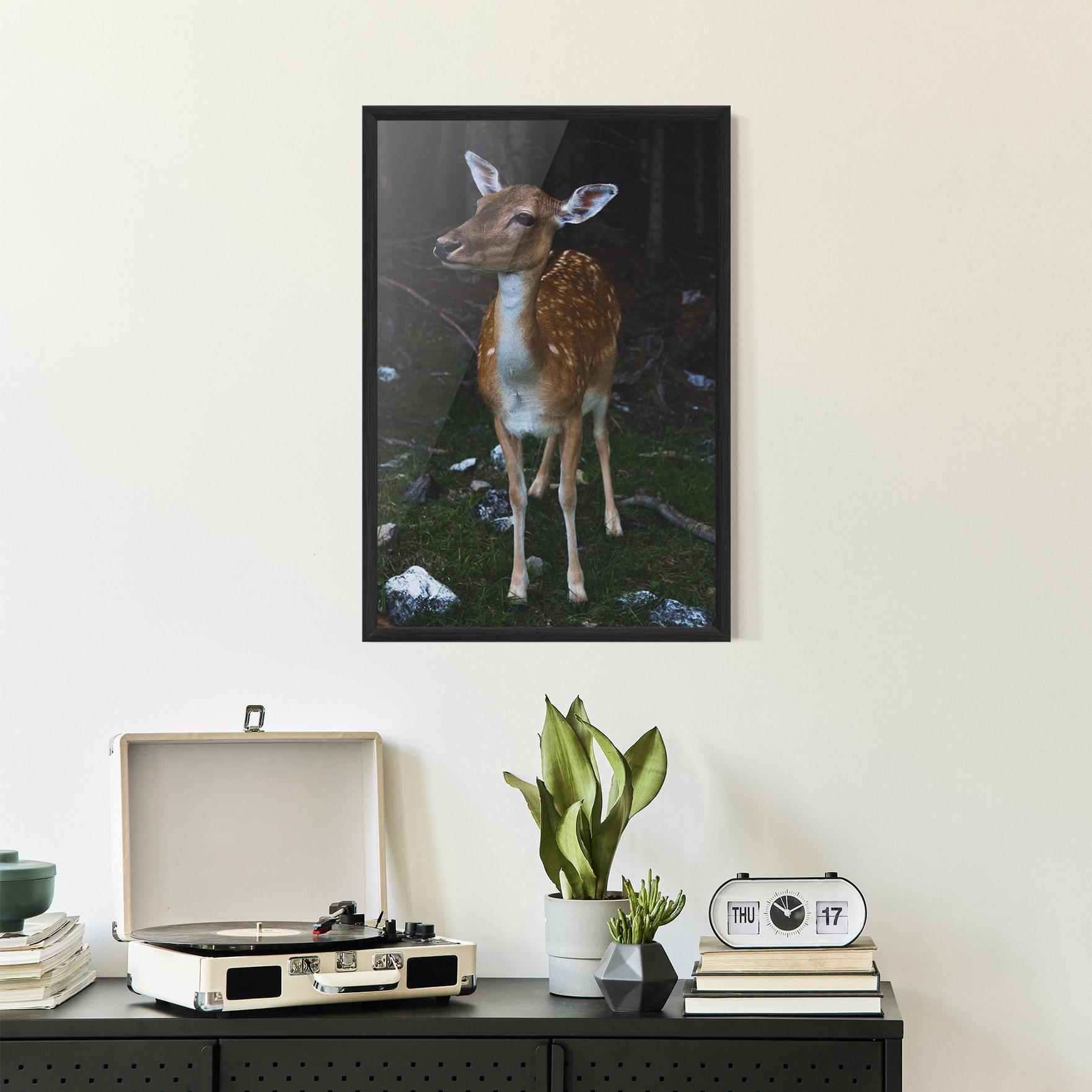Gerahmte Poster Forest Cute Deer mockup 2