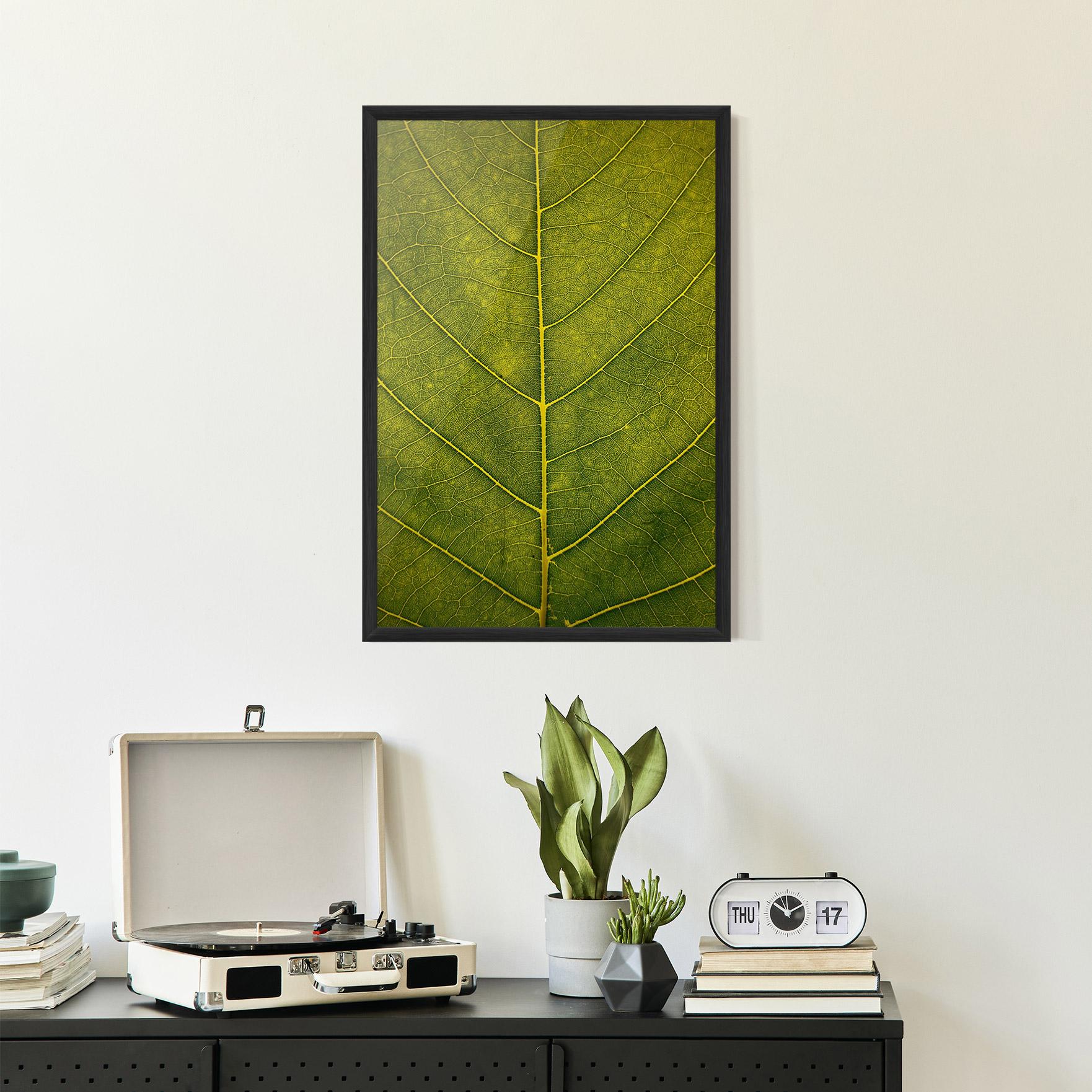 Gerahmte Poster Leaf Closeup Forest mockup 2