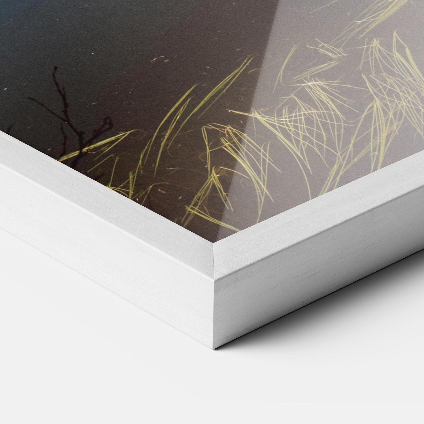 Gerahmte Poster Big Lake Mountain mockup 3