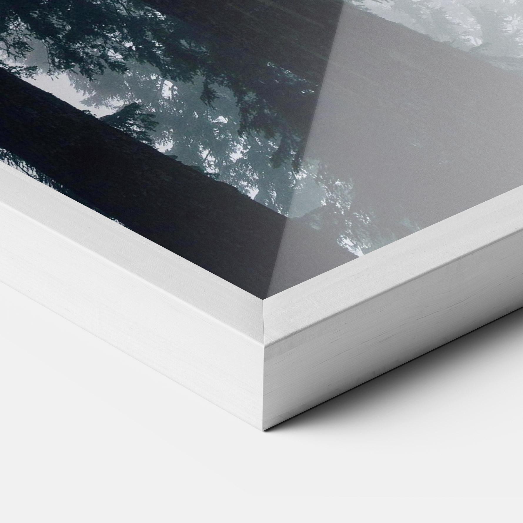 Gerahmte Poster Foggy Big Trees mockup 3