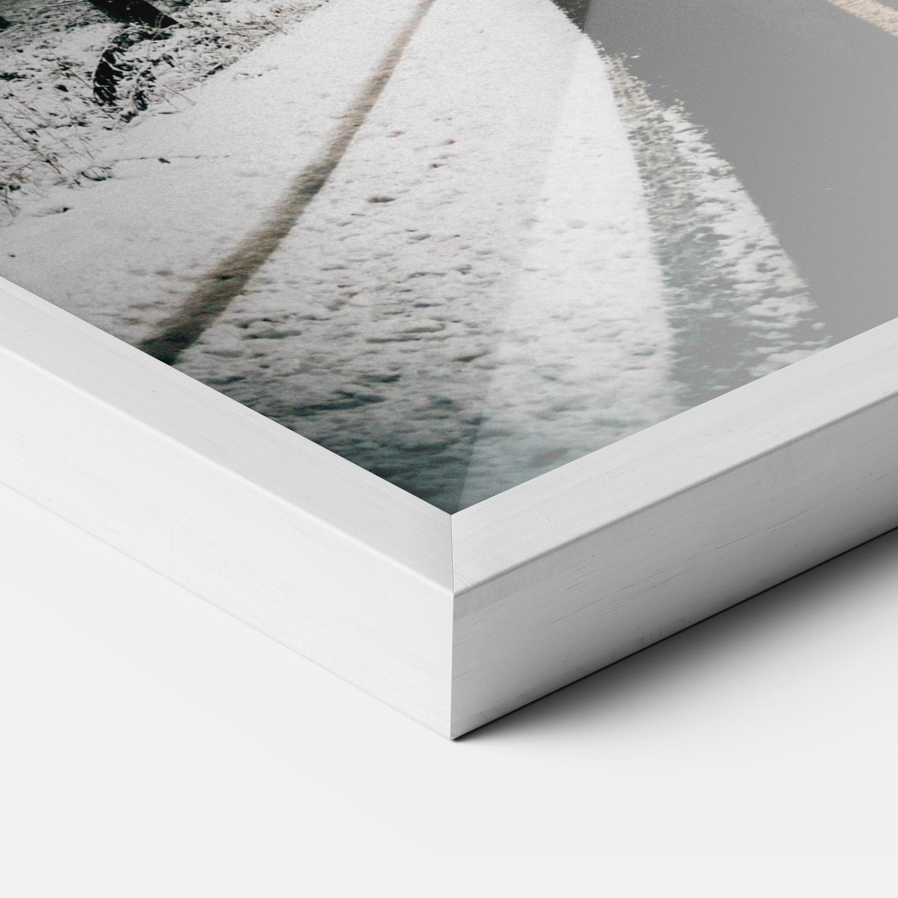 Gerahmte Poster Snow Road Dorest mockup 3