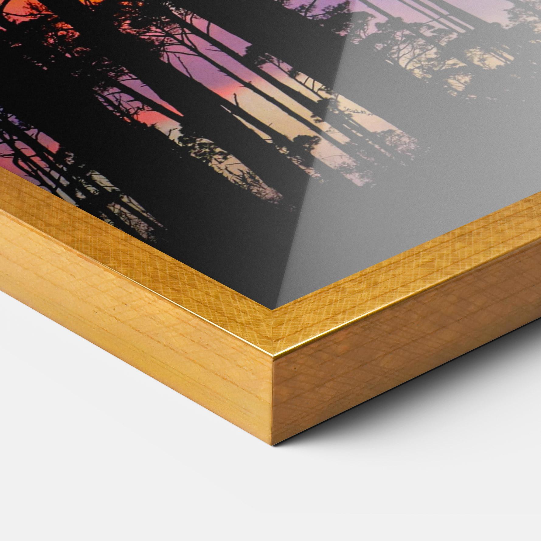 Gerahmte Poster Blue Sky Forest mockup 3