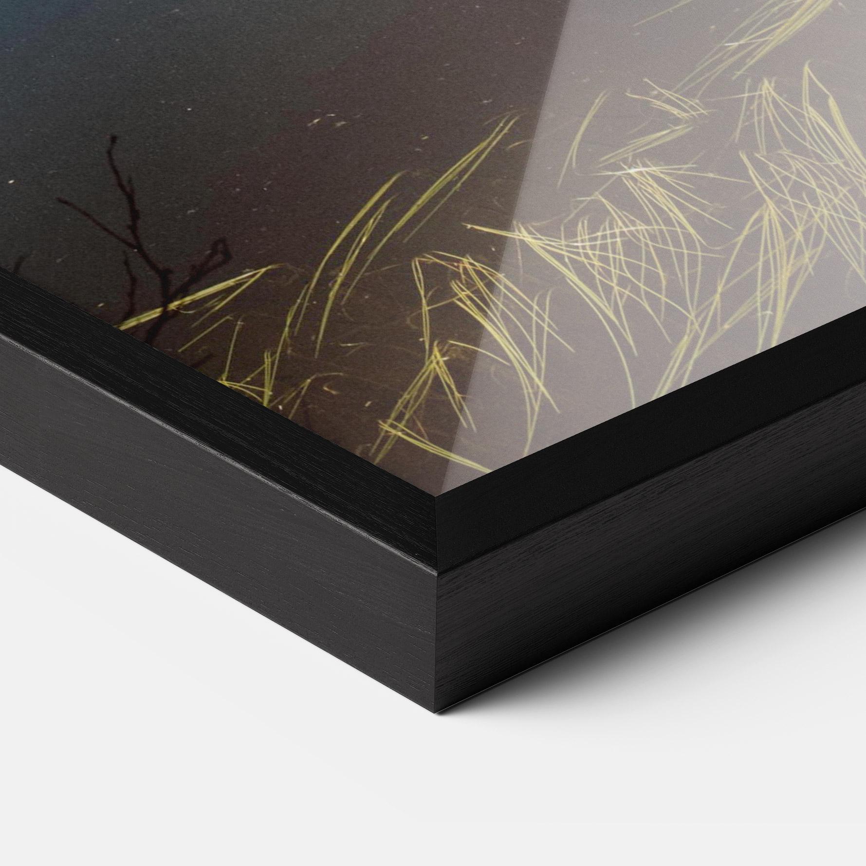 Gerahmte Poster Big Lake Mountain mockup 3