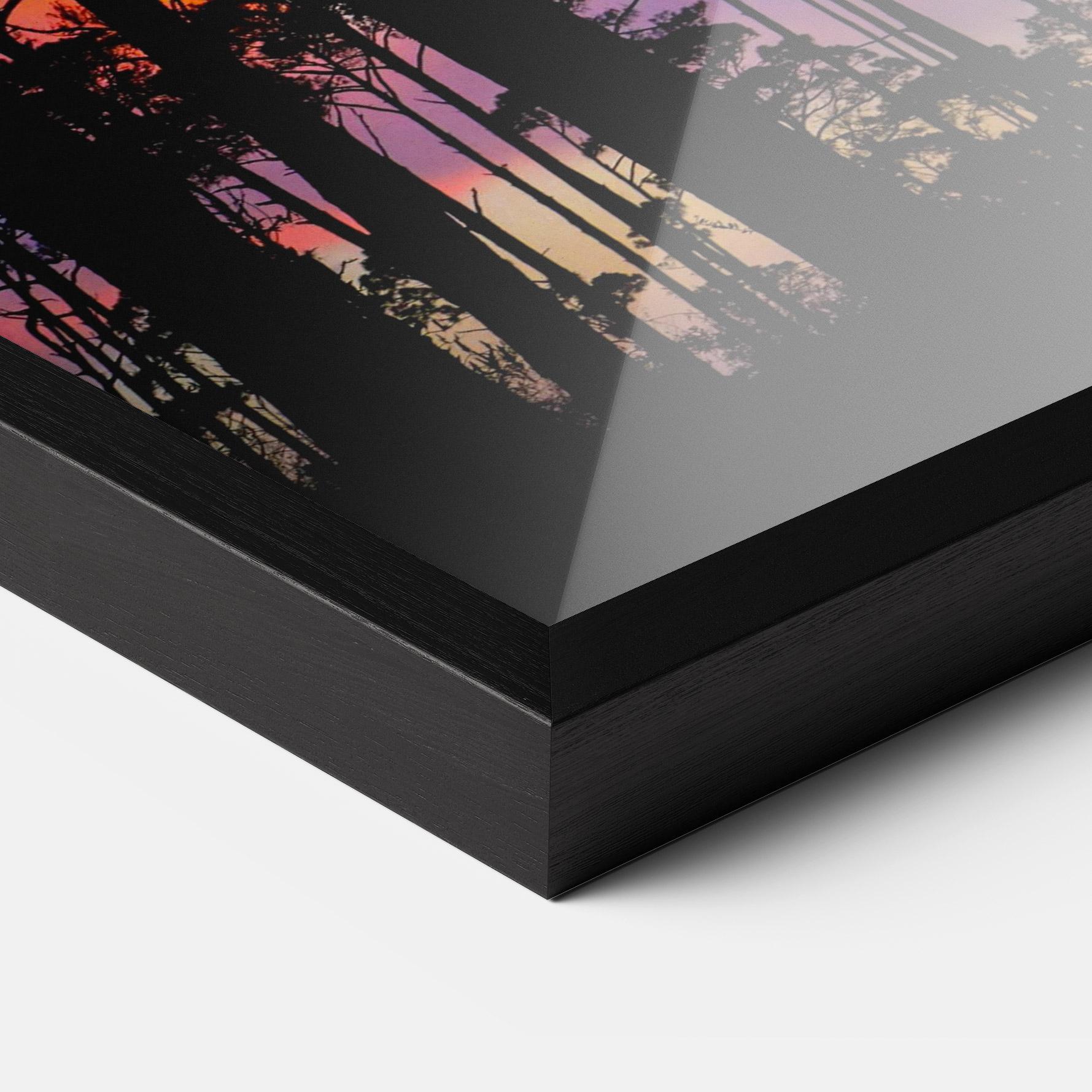 Gerahmte Poster Blue Sky Forest mockup 3