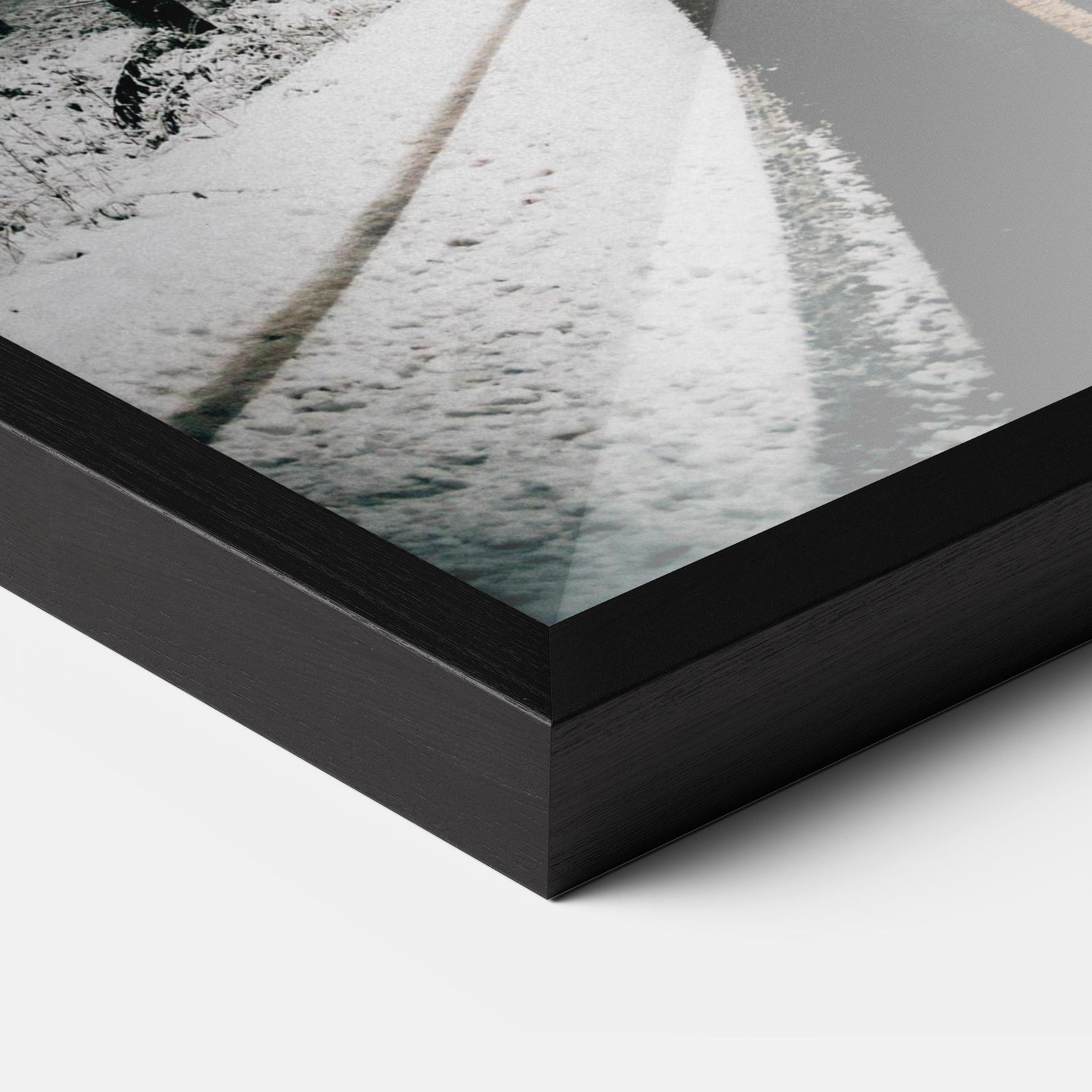 Gerahmte Poster Snow Road Dorest mockup 3