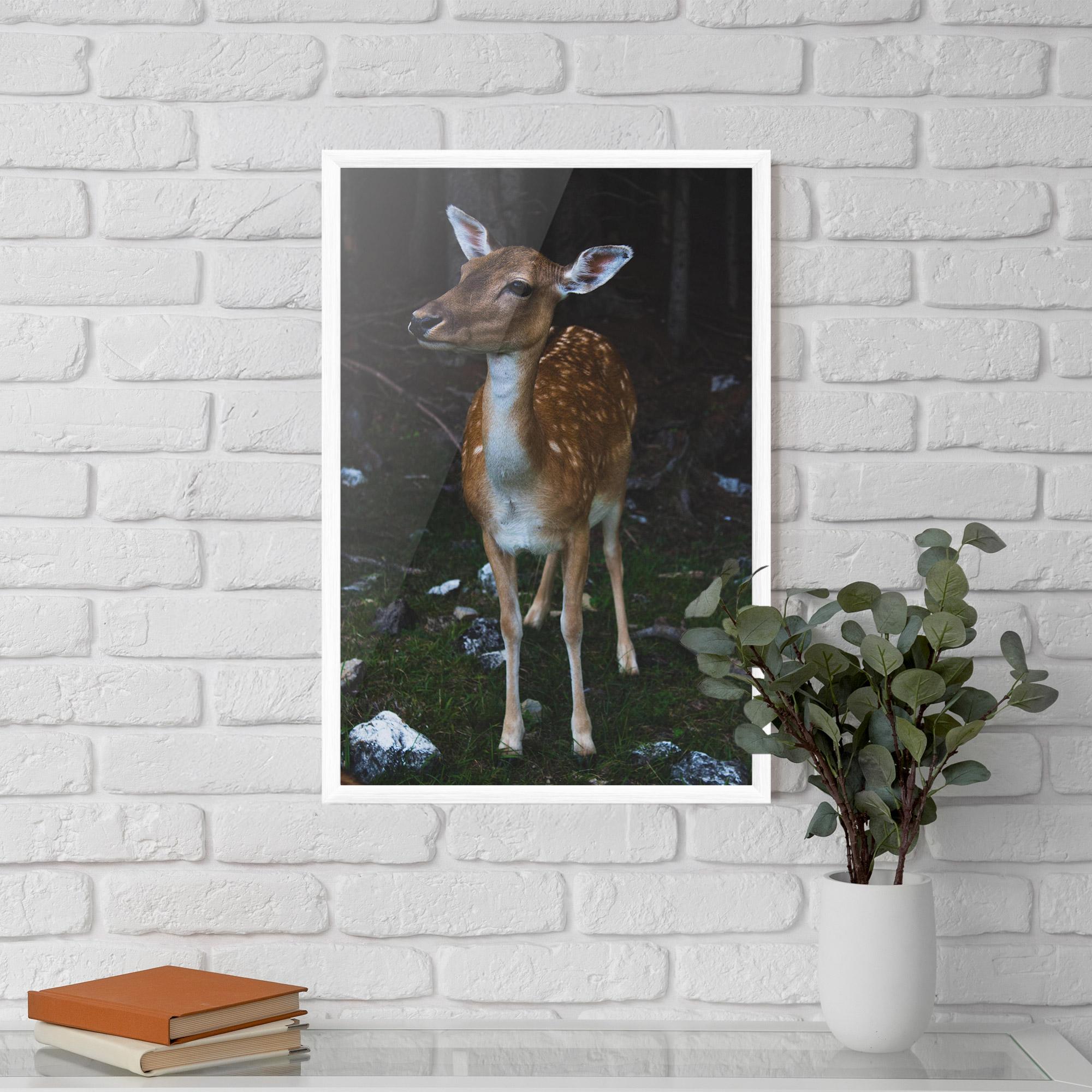 Gerahmte Poster Forest Cute Deer mockup 5