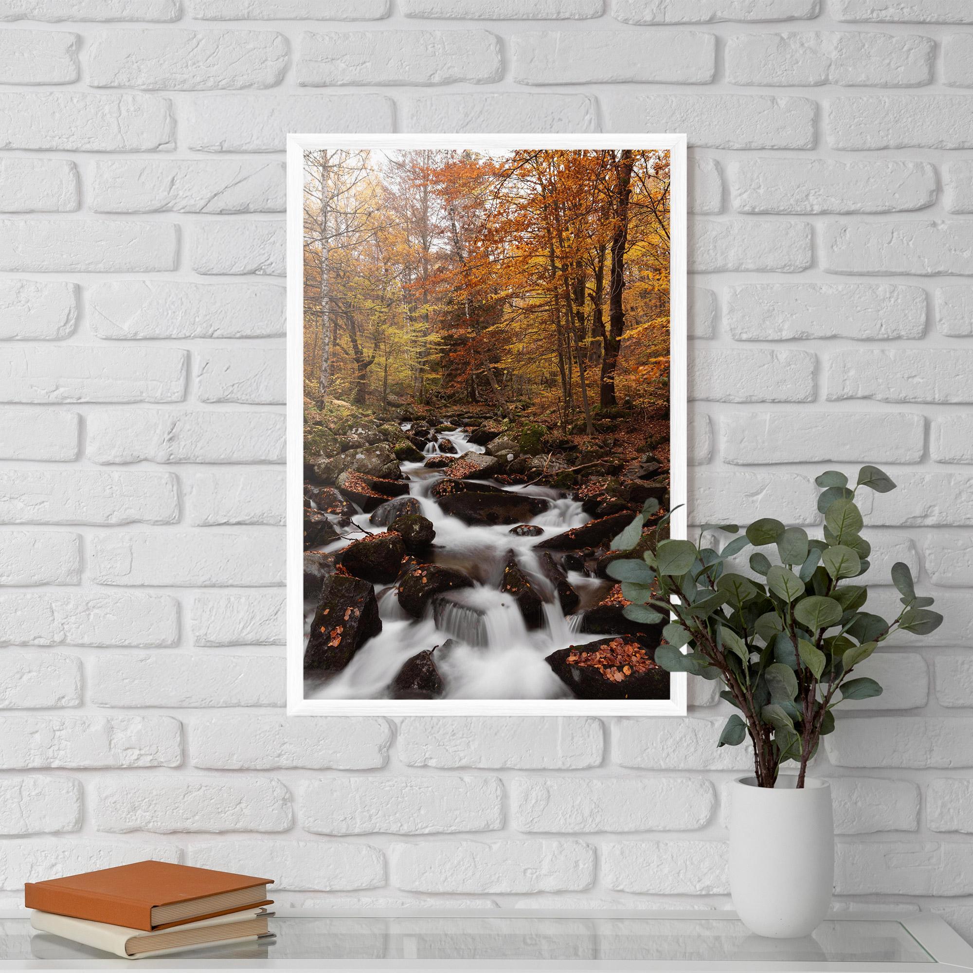 Gerahmte Poster River Forest View mockup 5