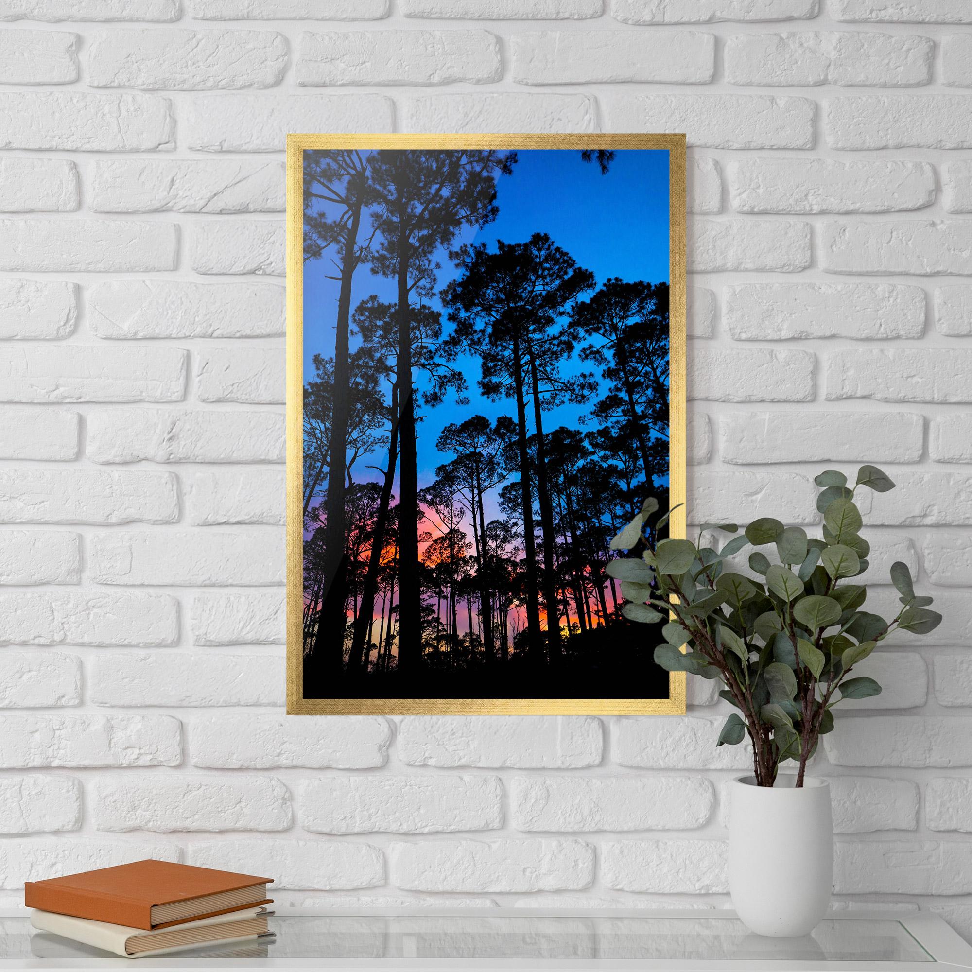 Gerahmte Poster Blue Sky Forest mockup 5