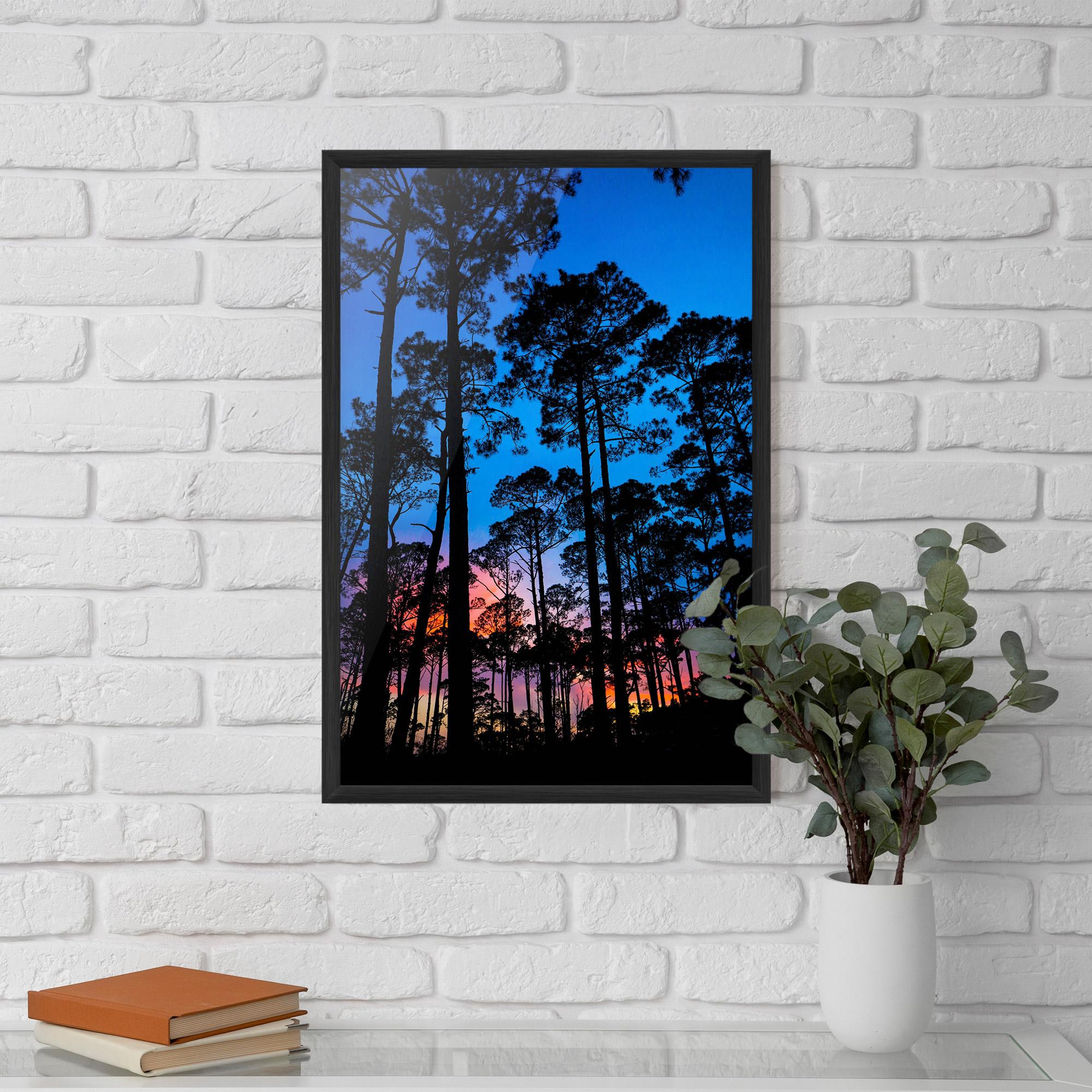 Gerahmte Poster Blue Sky Forest mockup 5