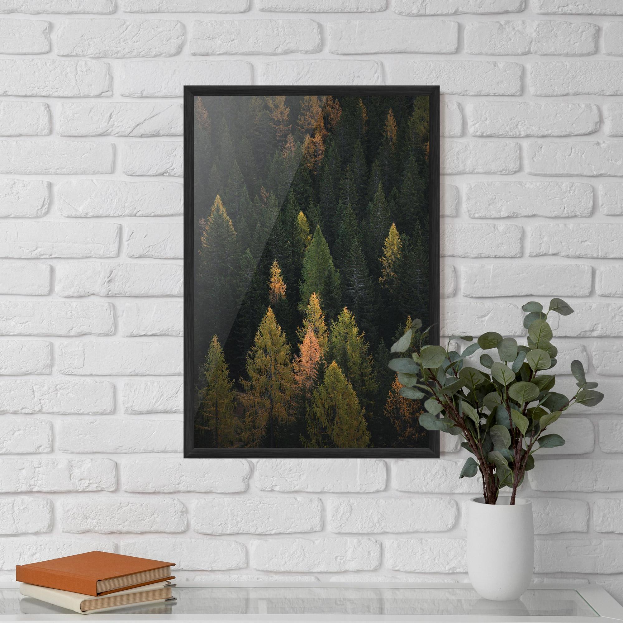 Gerahmte Poster Color Mix Tree mockup 5