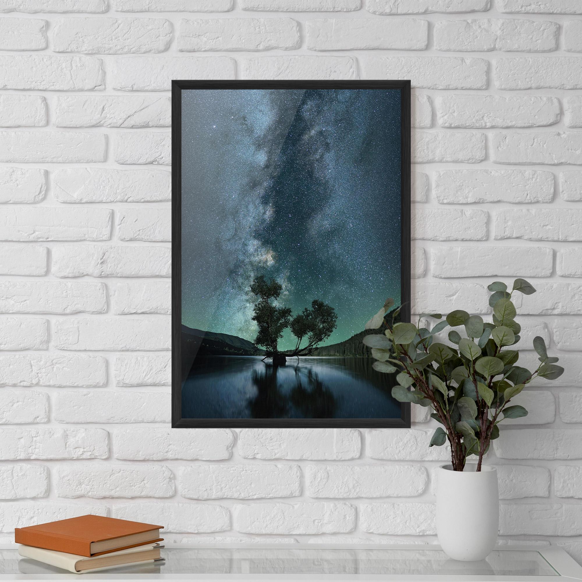 Gerahmte Poster Lake Stars mockup 5