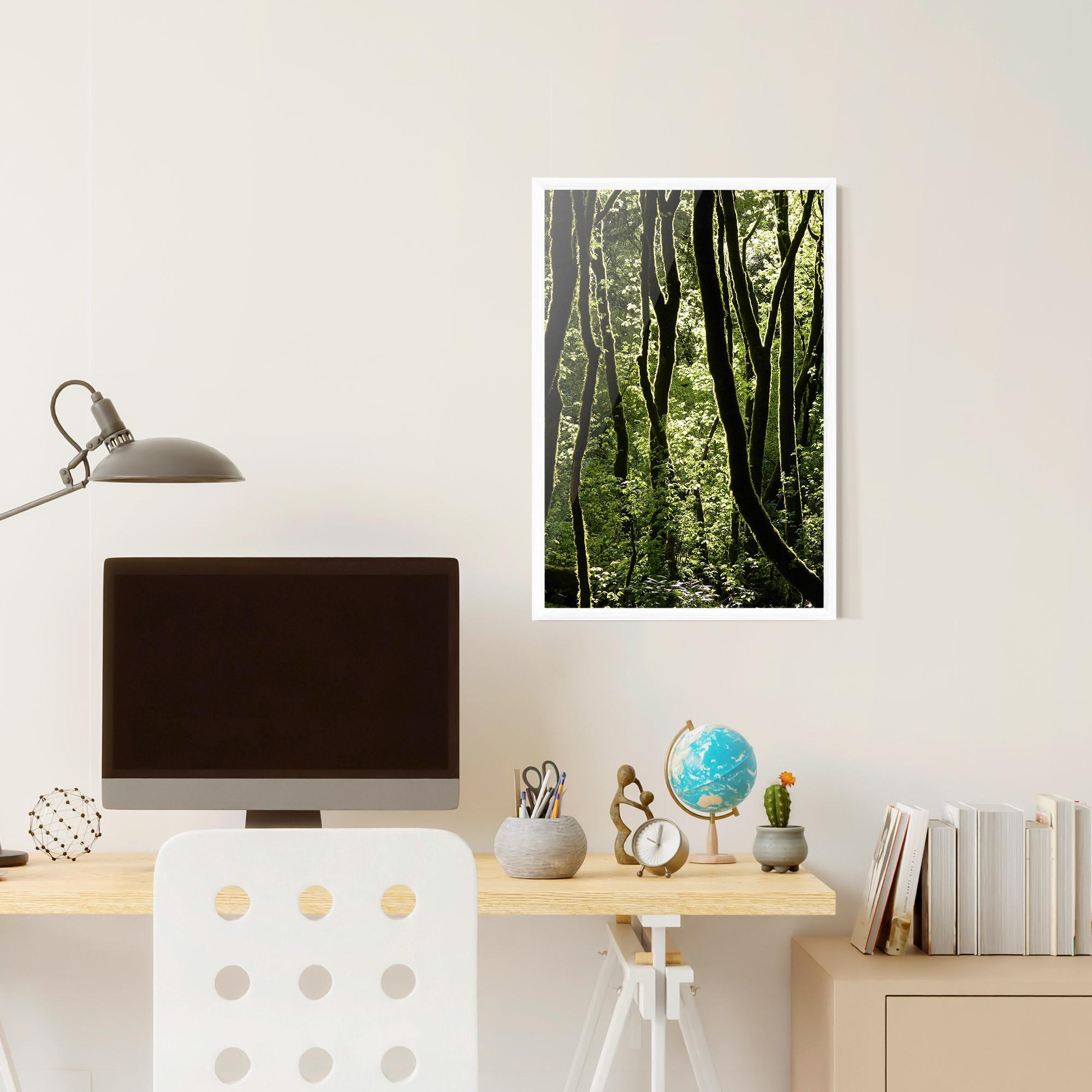 Gerahmte Poster Forest Black Trees mockup 6