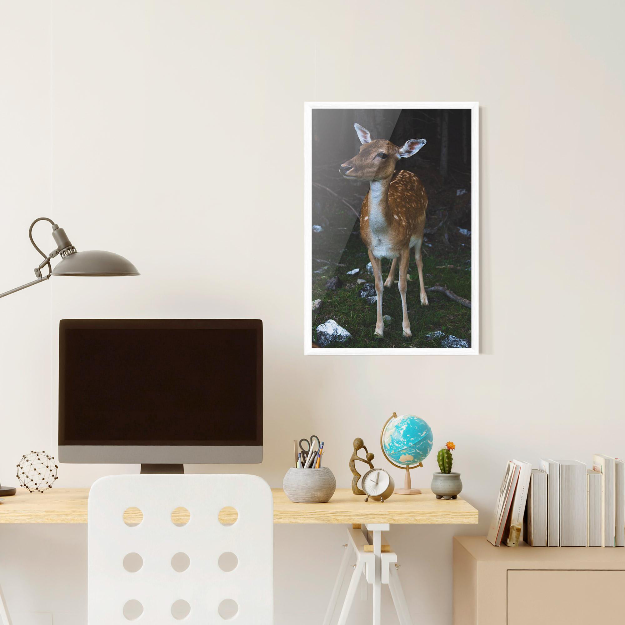 Gerahmte Poster Forest Cute Deer mockup 6
