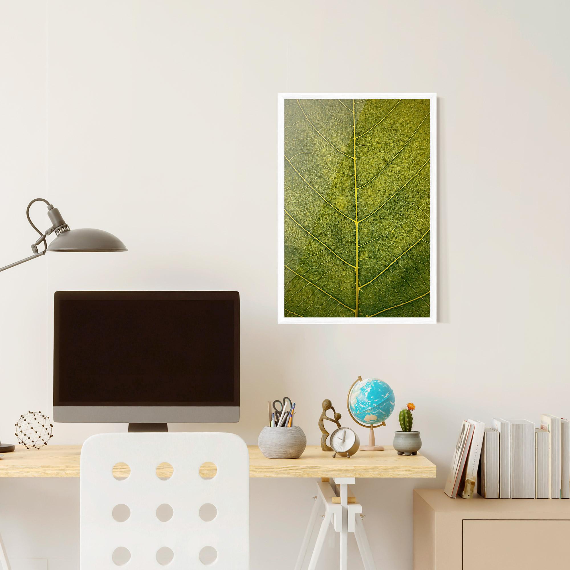 Gerahmte Poster Leaf Closeup Forest mockup 6