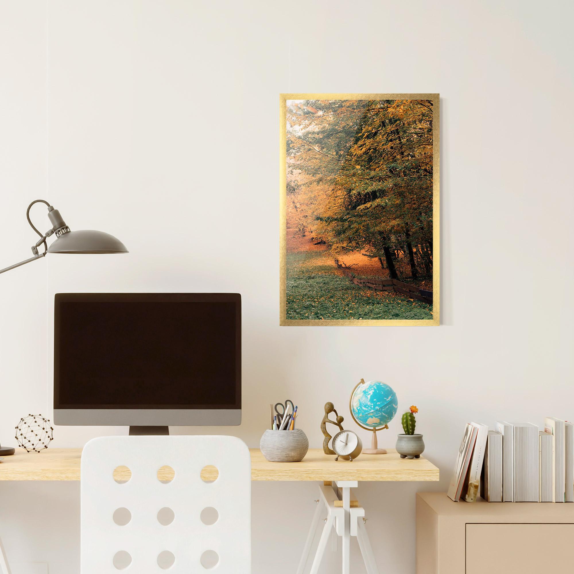 Gerahmte Poster Autumn Forest mockup 6